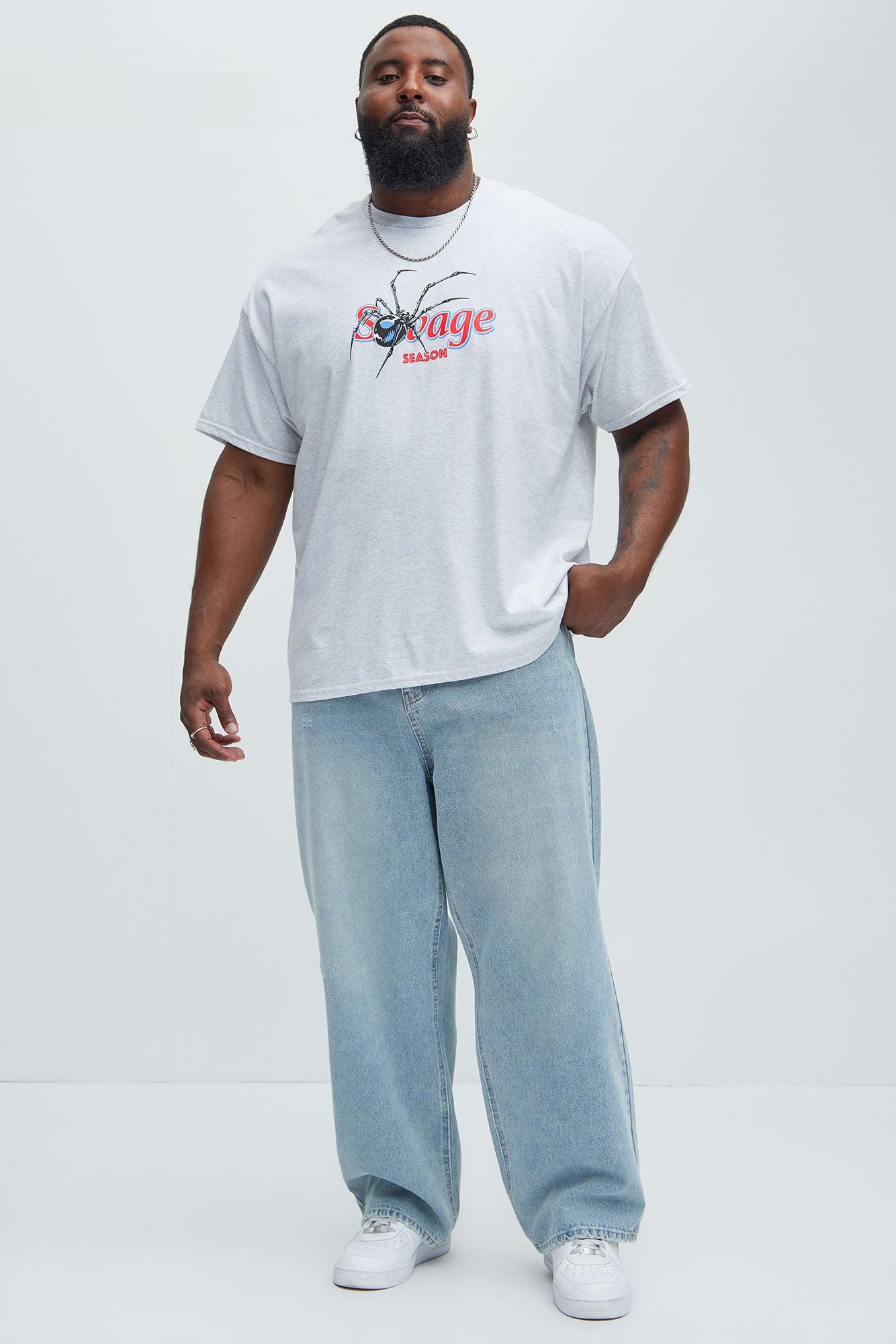 Savage Season Short Sleeve Tee - Heather Grey Product Image