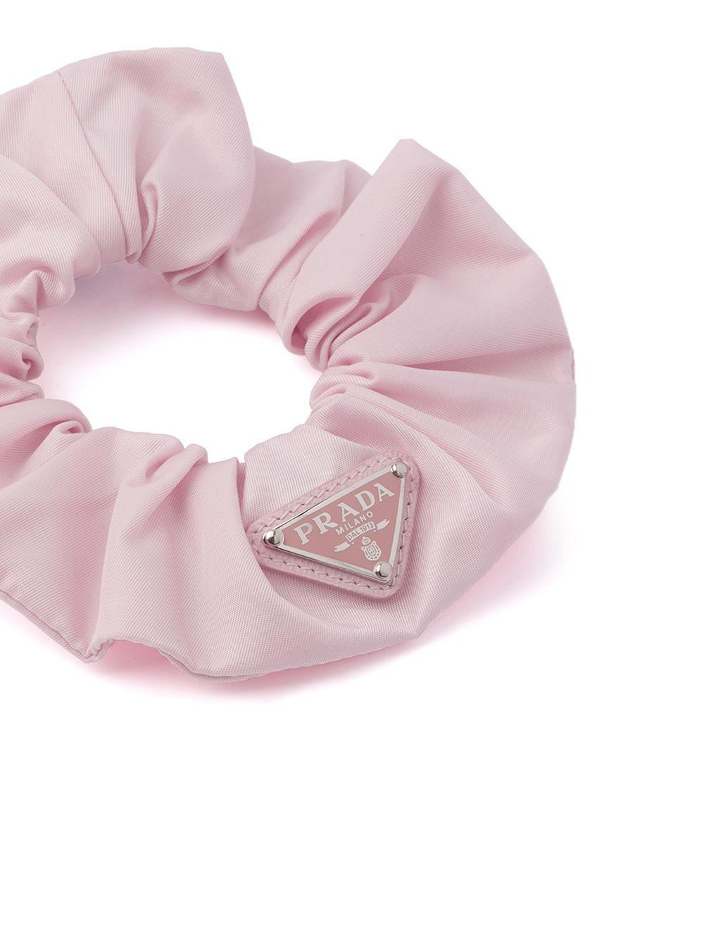 Re-Nylon triangle-logo scrunchie Product Image