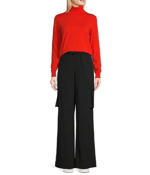 TILLEY Stretch Merino Wool Blend Turtleneck Long Sleeve Sweater Product Image