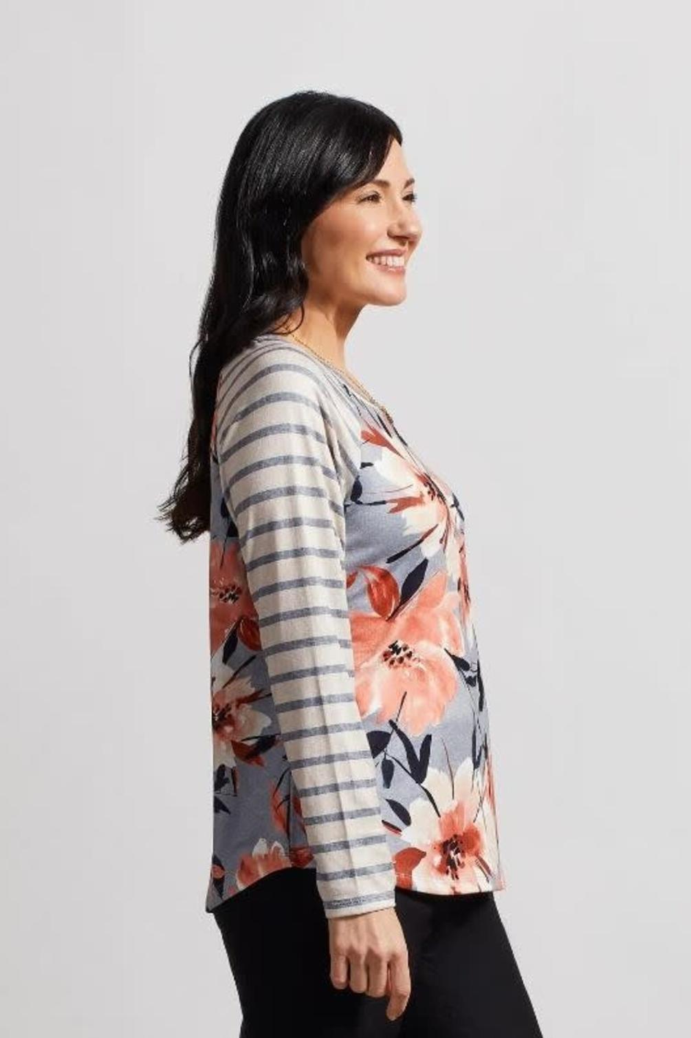 Long Sleeve Raglan Crew Neck Top Product Image