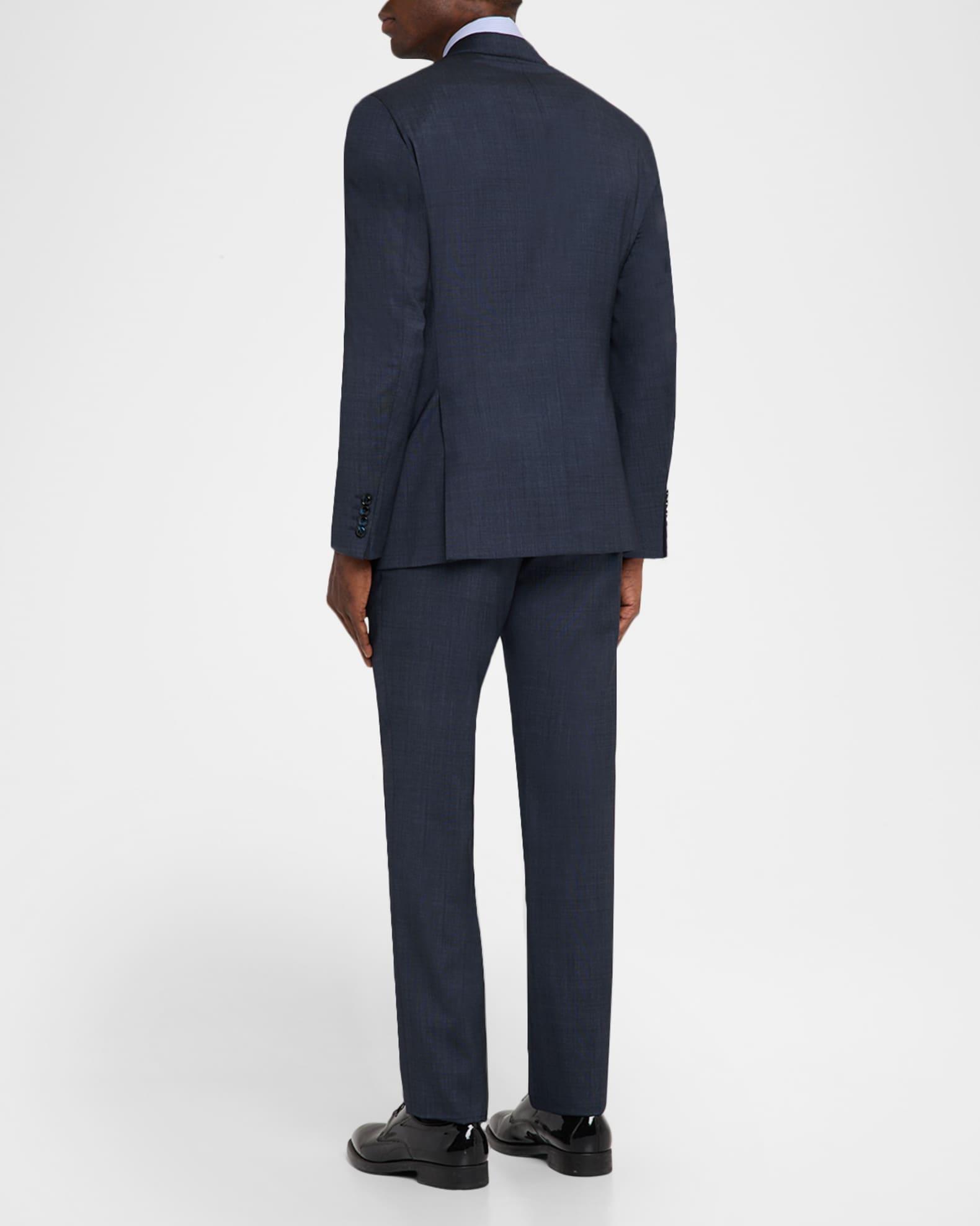 Men's Wool and Silk Chambray Two-Piece Suit Product Image