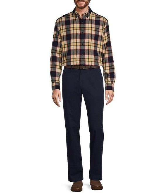 Roundtree & Yorke Long Sleeve Large Plaid Portuguese Flannel Sport Shirt Product Image