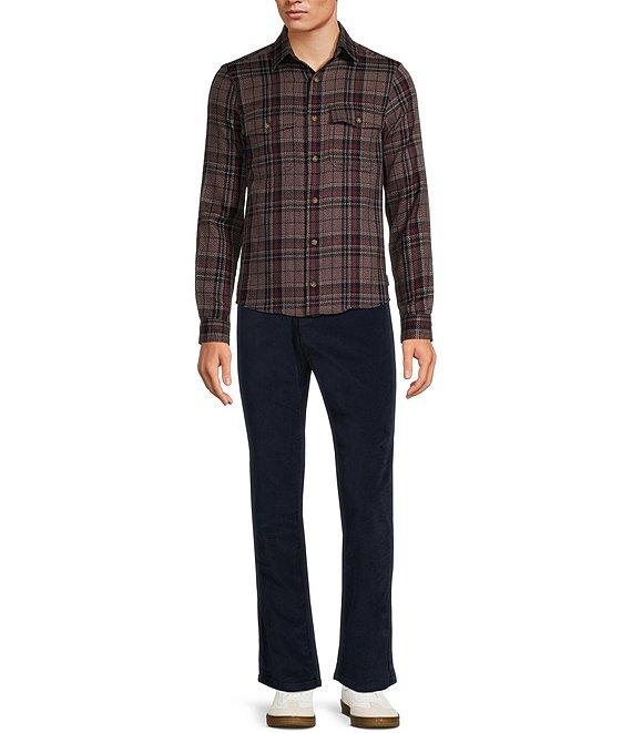 Rowm Long Sleeve Jaspe Large Plaid Button Down Sport Shirt Product Image