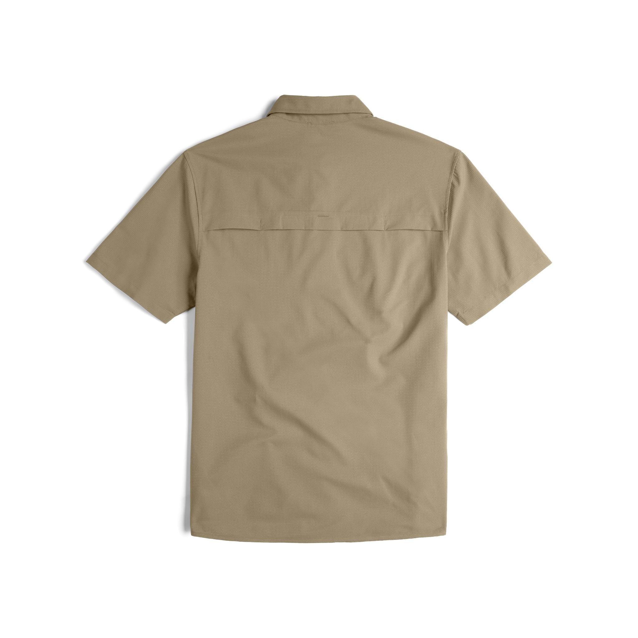 Merino Wool and Linen Short Sleeve Button-Down Shirt | Sage Green Product Image