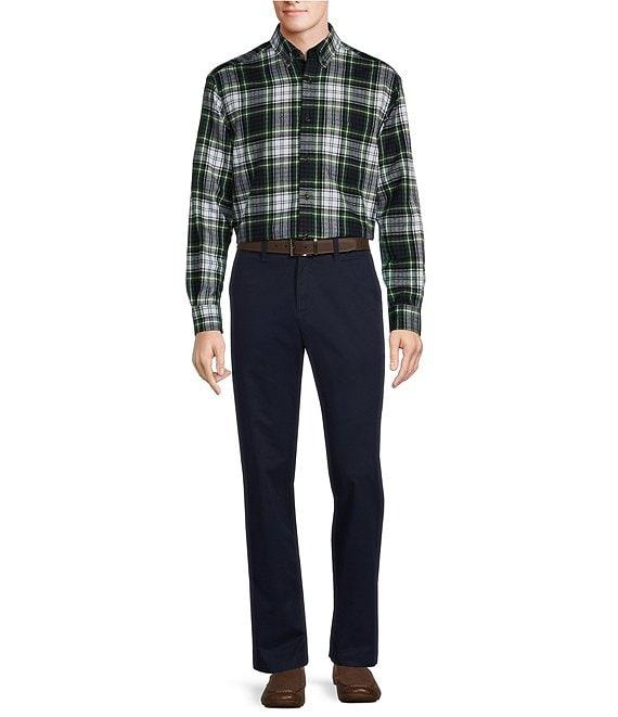Roundtree & Yorke Long Sleeve Large Tartan Plaid Portuguese Flannel Sport Shirt Product Image