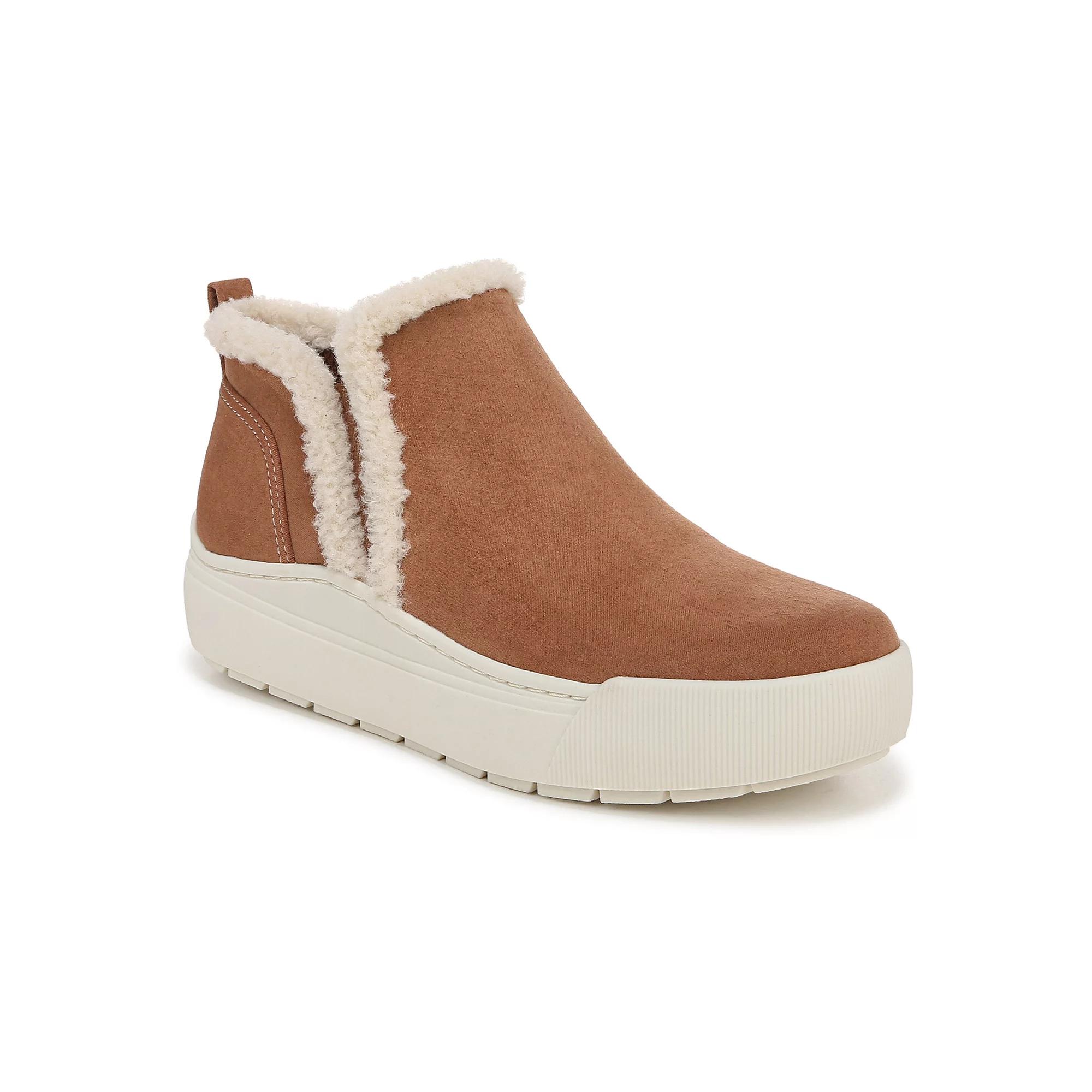 Dr. Scholls Time Off Yo Womens Cozy Ankle Boots Gray Grey Product Image