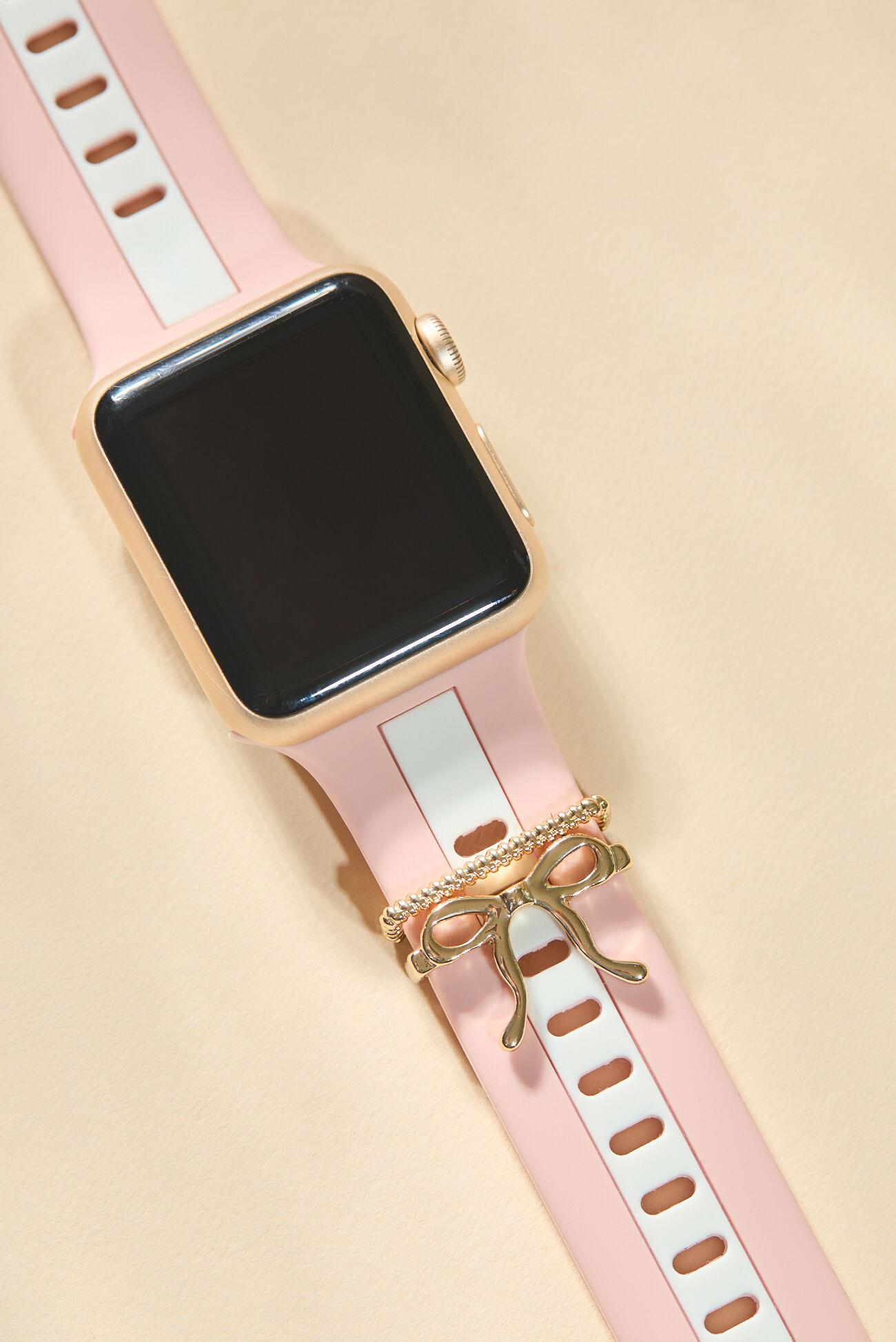 Striped Charming Bow Watch Band Product Image