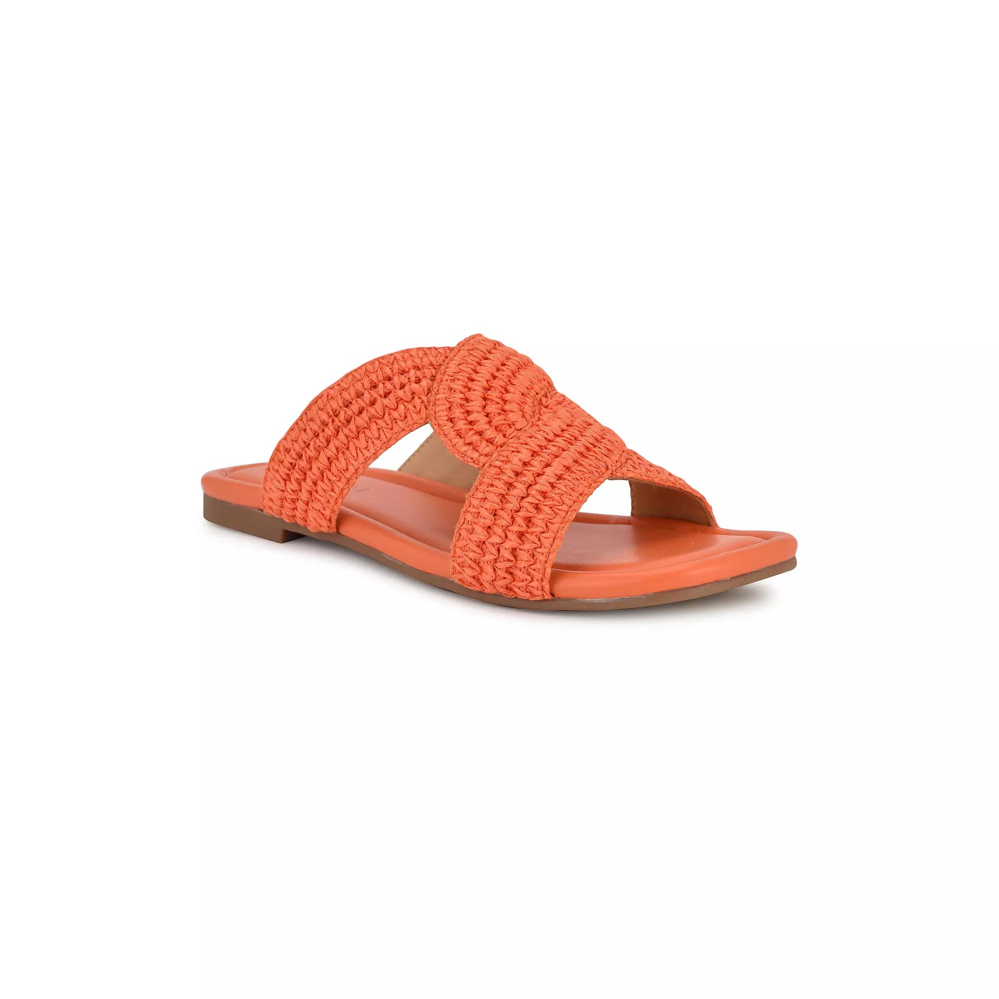 Nine West Quara Square Toe Flat Slip-On Women's Casual Sandals,  Product Image