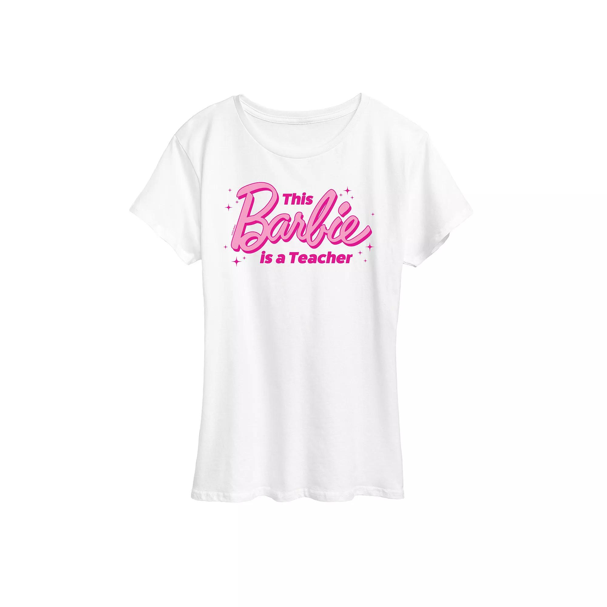 Women's Barbie® This Barbie Is A Teacher Graphic Tee, Girl's,  Product Image