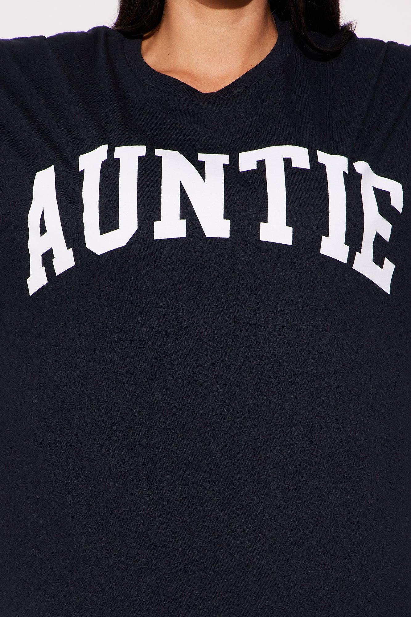 Auntie Club Oversized Tee - Black Product Image
