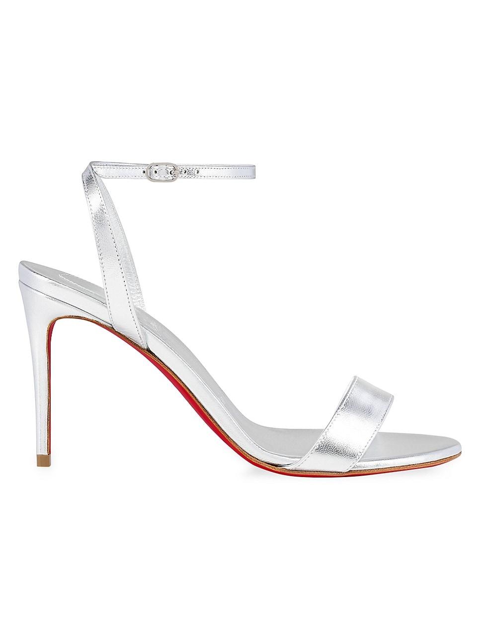 Womens Loubigirl 85MM Metallic Leather Sandals Product Image