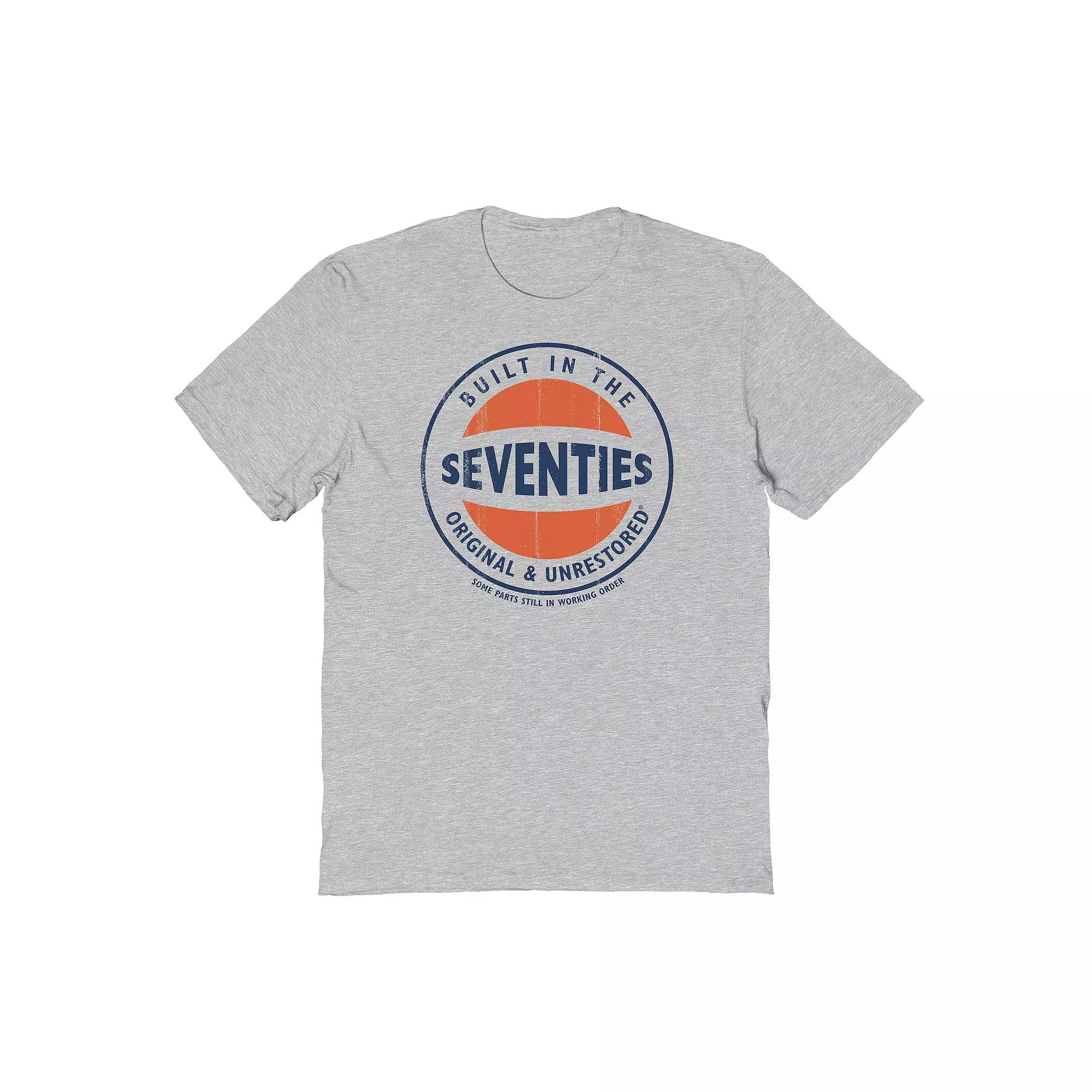 Men's Original & Unrestored Iconic Seventies Graphic Tee, Size: XXL, Sport Gray Product Image