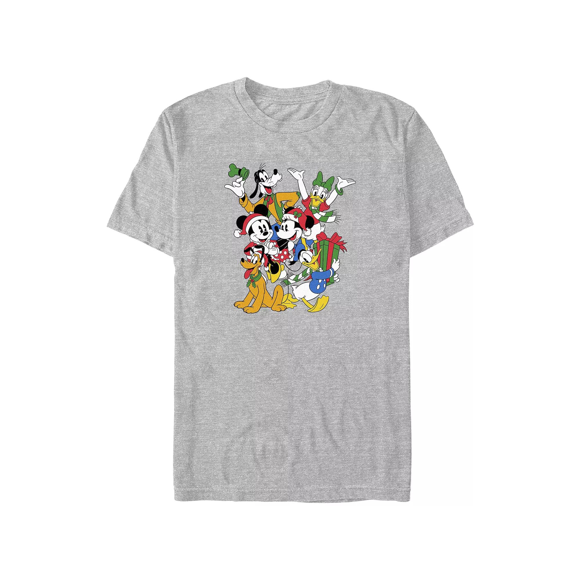 Disney's Mickey Mouse And Friends Christmas Gathering Big & Tall Graphic Tee, Men's,  Product Image