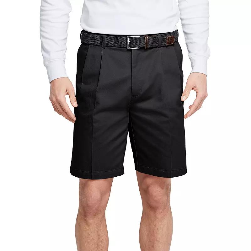 Men's Lands' End Comfort Waist 9-inch No-Iron Pleated Chino Shorts,  Product Image