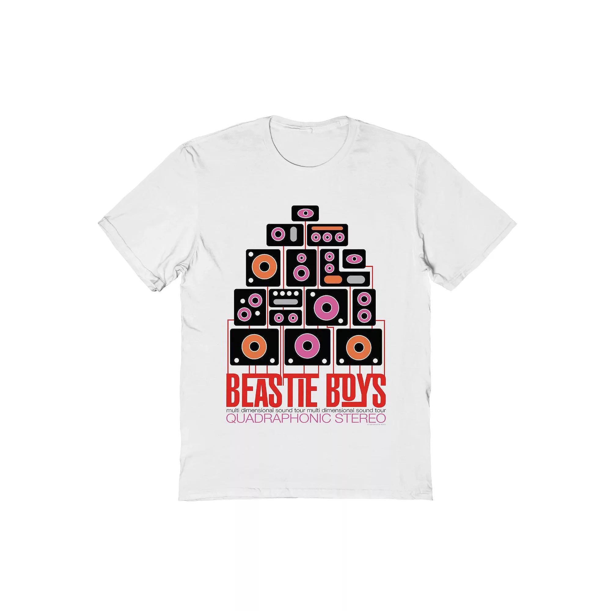 Men's Beastie Boys Quadraphonic Stereo Graphic Tee, Size: XXL, White Product Image