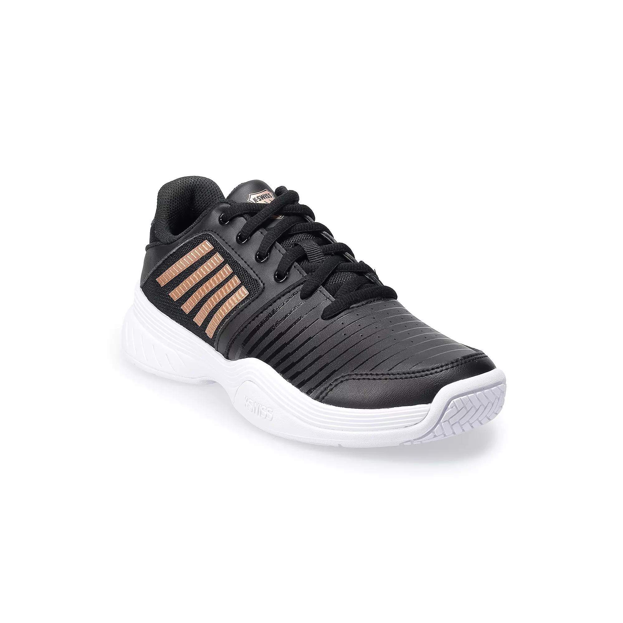 K-Swiss® Court Express Women's Tennis Shoes, Size: 6 Medium, Black White Rose Gold Product Image