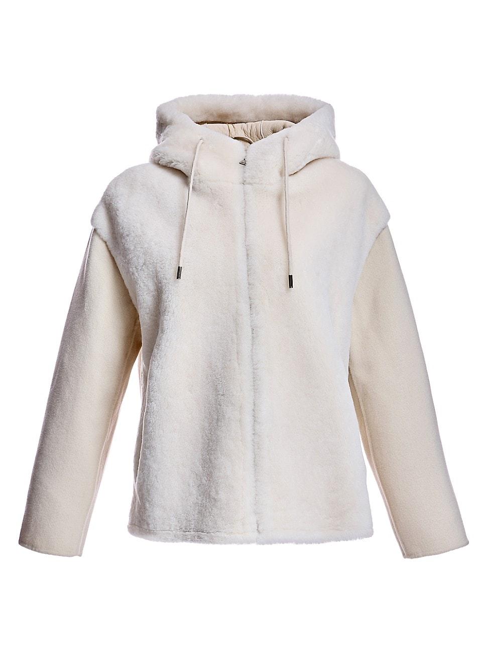 Womens Shearling Lamb and Wool Jacket Product Image