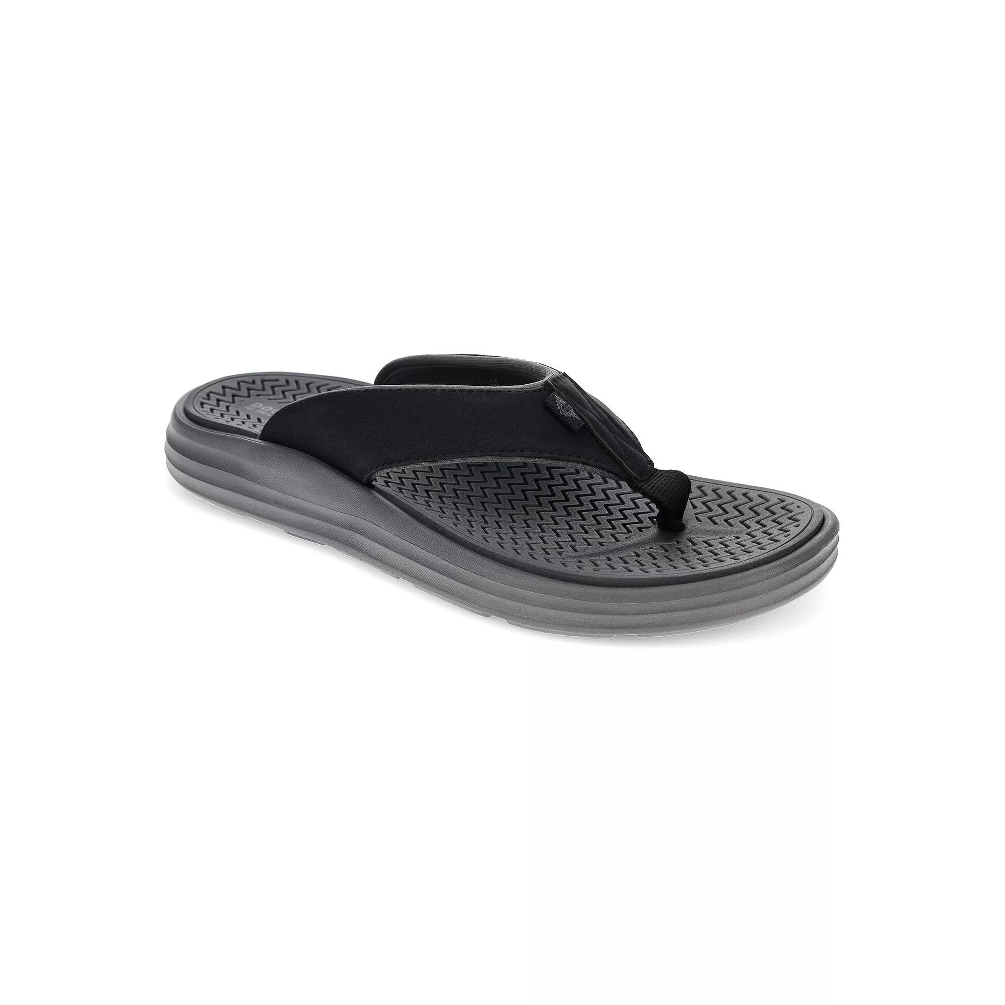Dockers® Men's Thong Sandals, Size: 11, Black Product Image