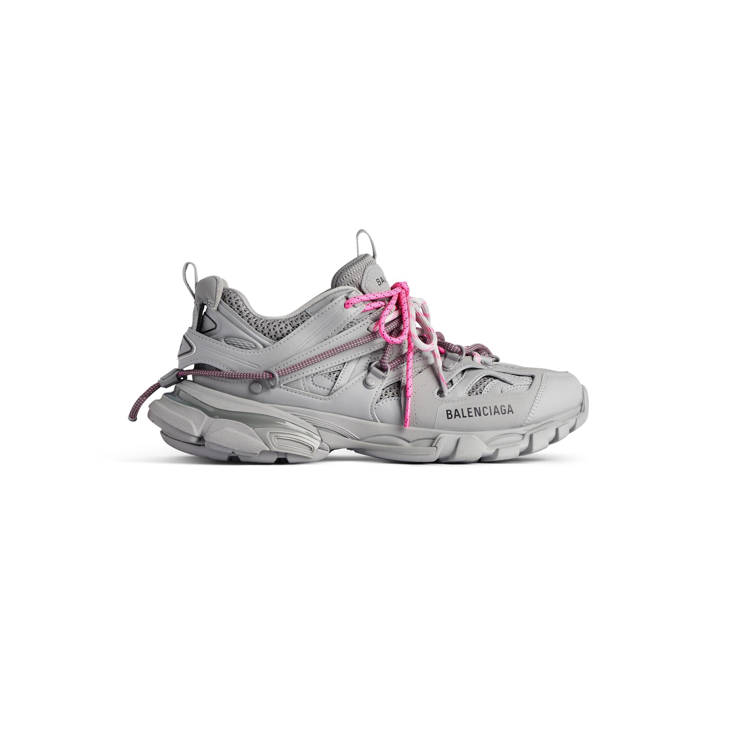Women's Track Trail Laces Sneaker in Grey/pink Product Image
