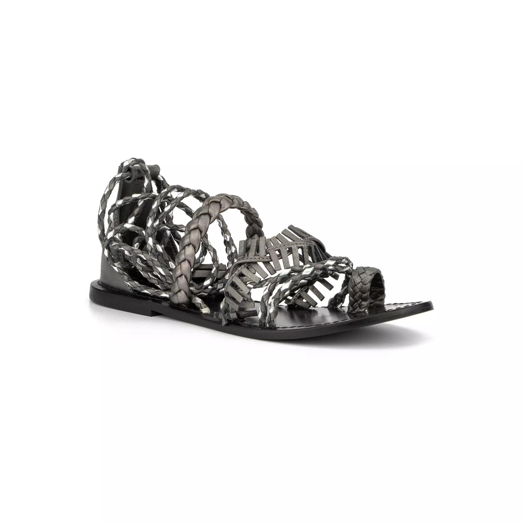 Torgeis Aurelia Women's Leather Gladiator Sandals, Size: 6, Silver Product Image