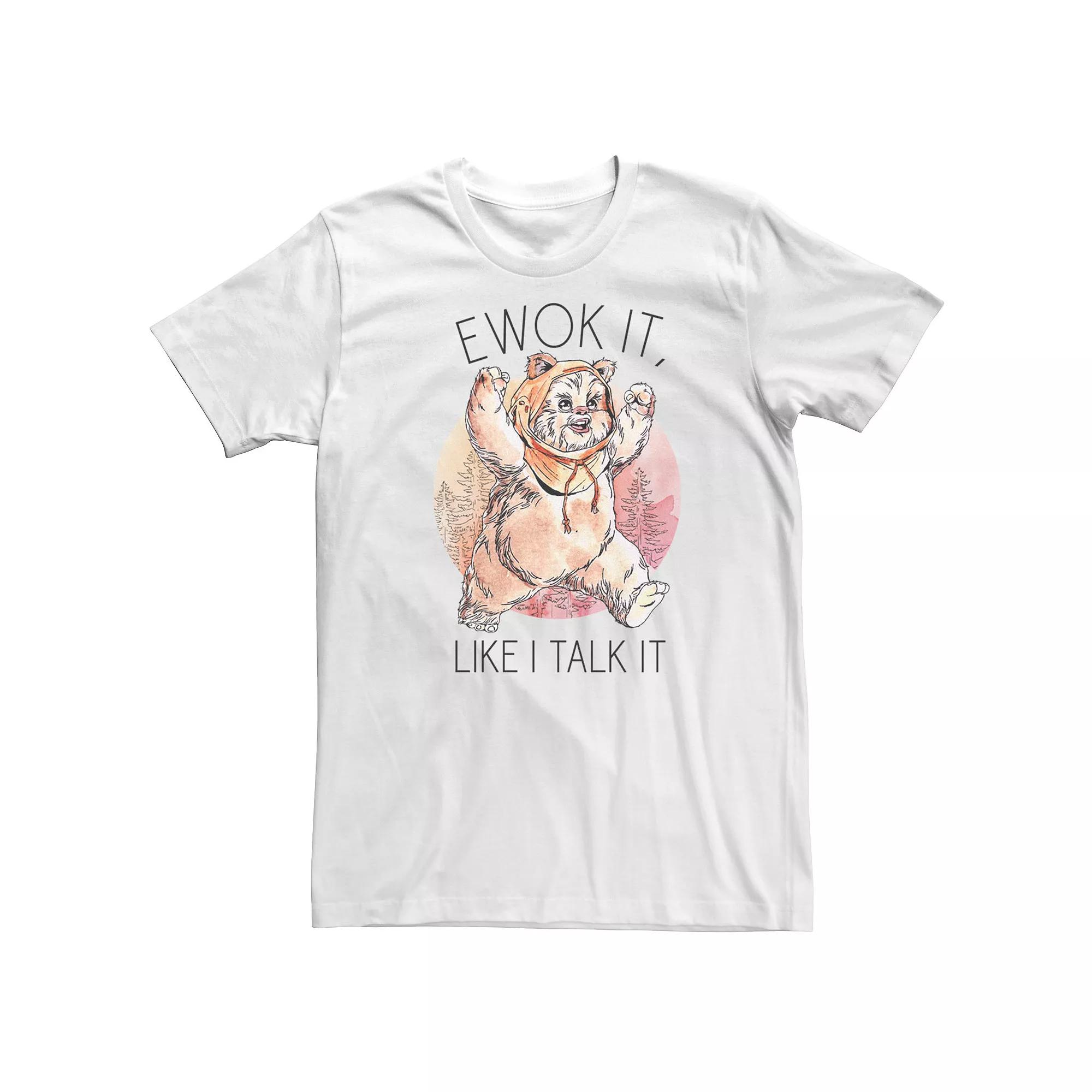 Men's Star Wars Ewok It Like I Talk It Sketched Graphic Tee,  Product Image