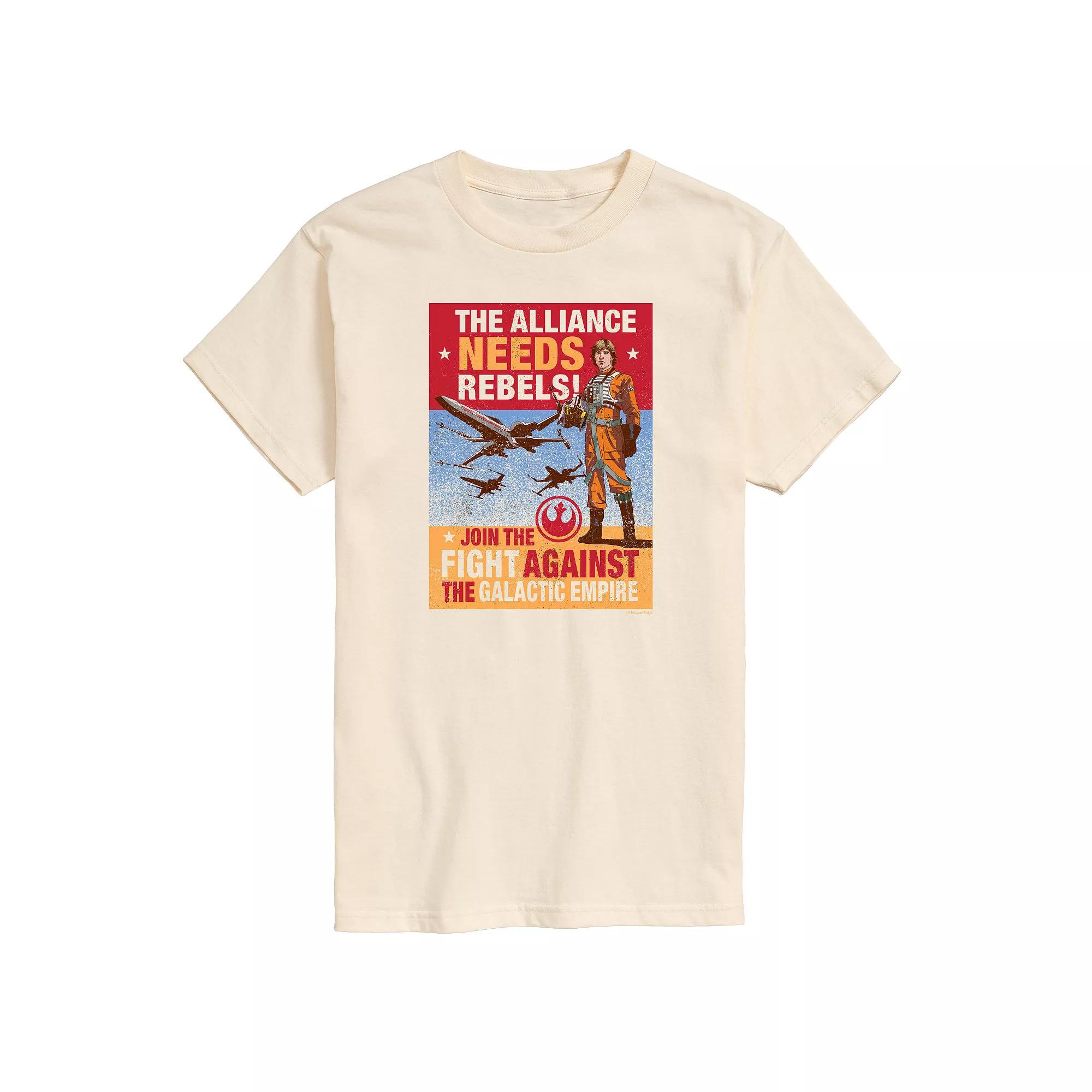 Big & Tall Star Wars The Alliance Needs Rebels Vintage Graphic Tee, Men's,  Product Image