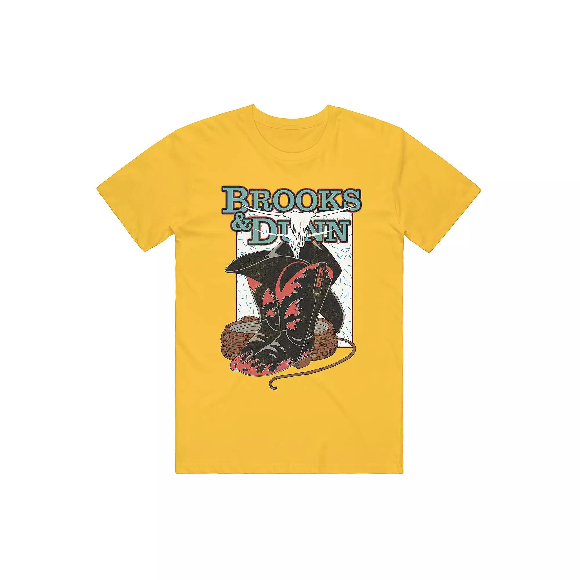 Men's Brooks & Dunn Graphic Tee, Size: Large, Gold Product Image