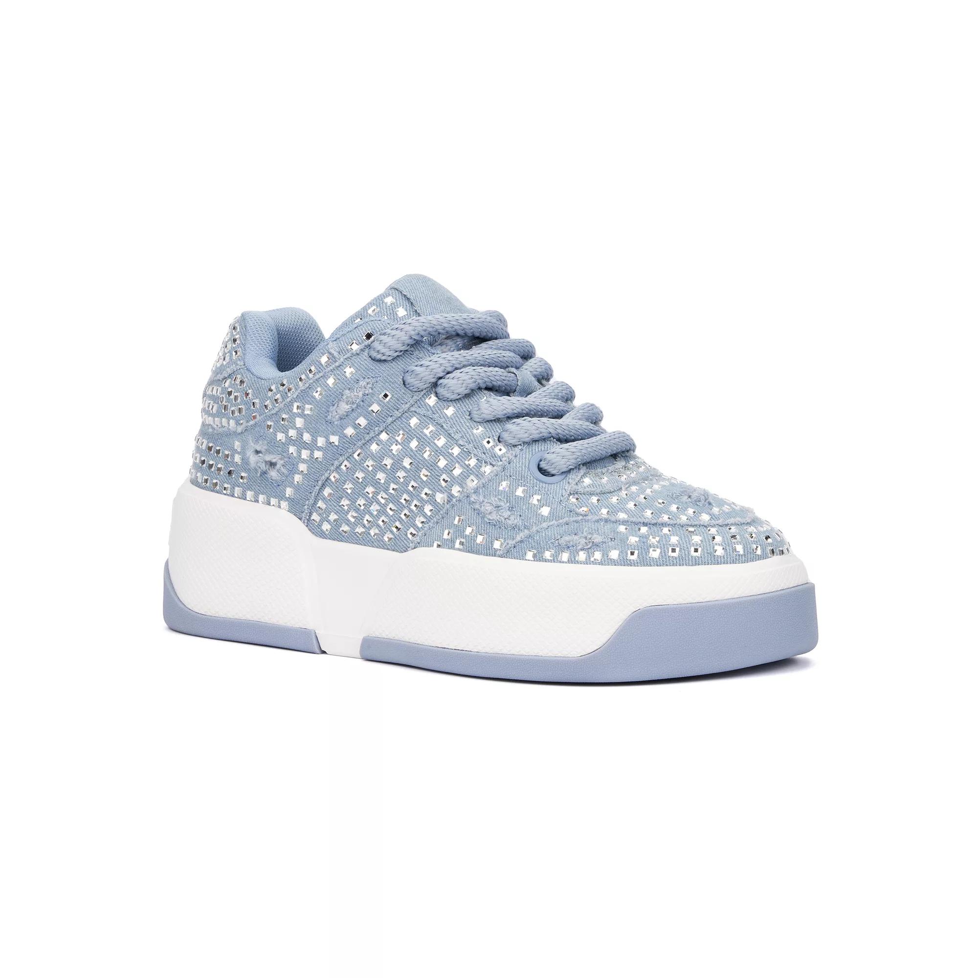 Olivia Miller Lunar Rays Women's Low Top Sneakers, Size: 10, Blue Product Image