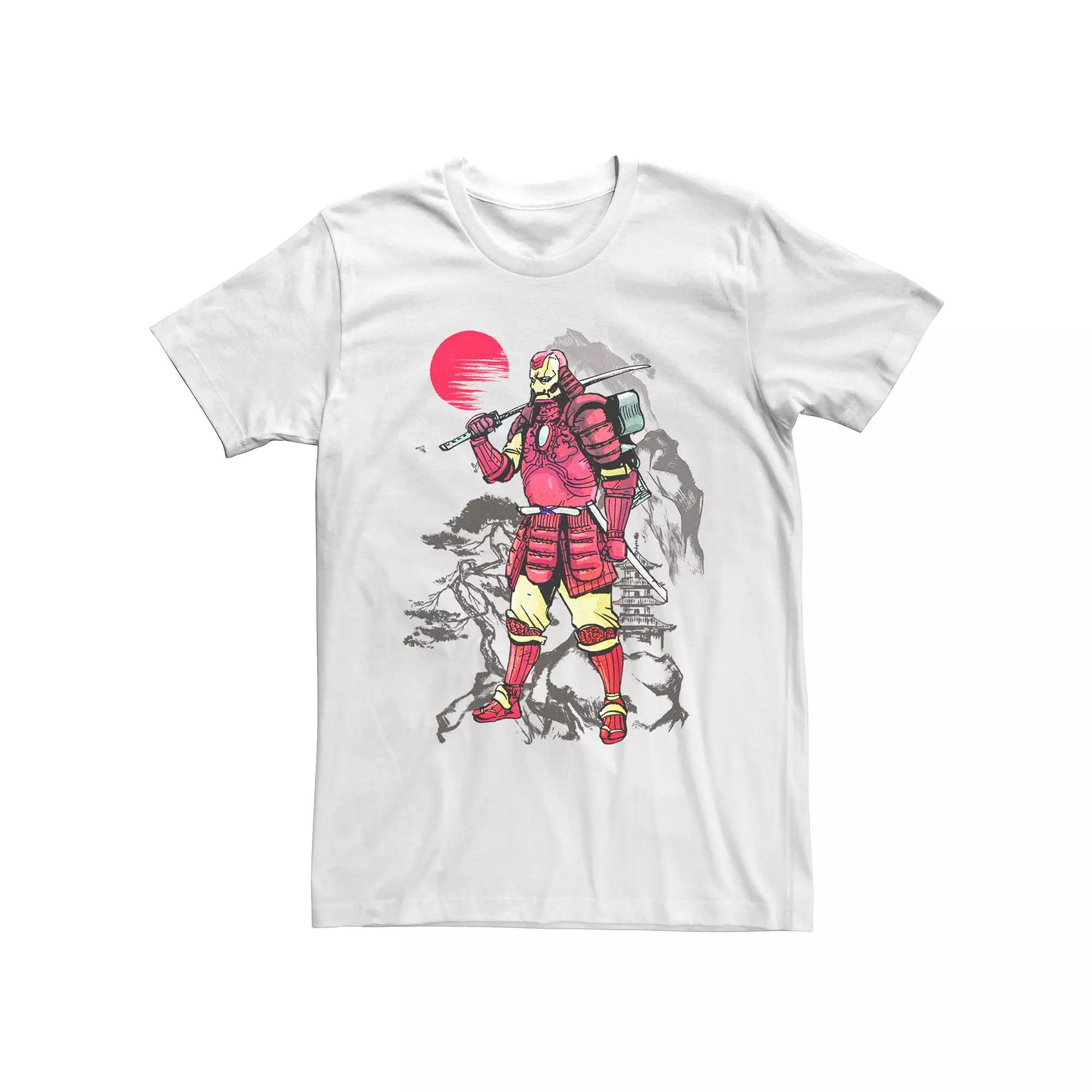 Men's Marvel Iron Man Samurai Portrait Tee, Size: XL, White Product Image