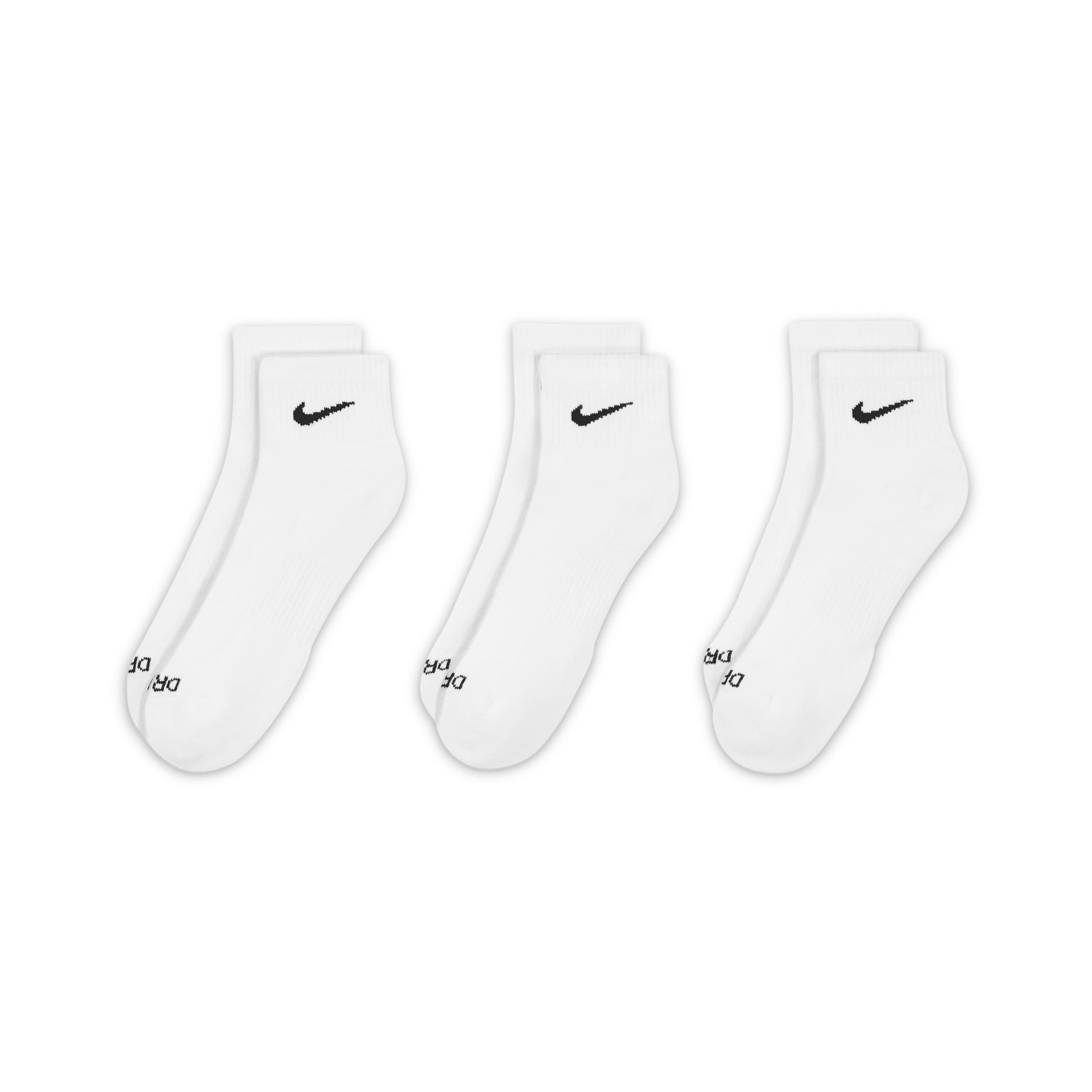 Nike Mens Everyday Plus Cushioned Training Ankle Socks (3 Pairs) | SX6890-100 Product Image