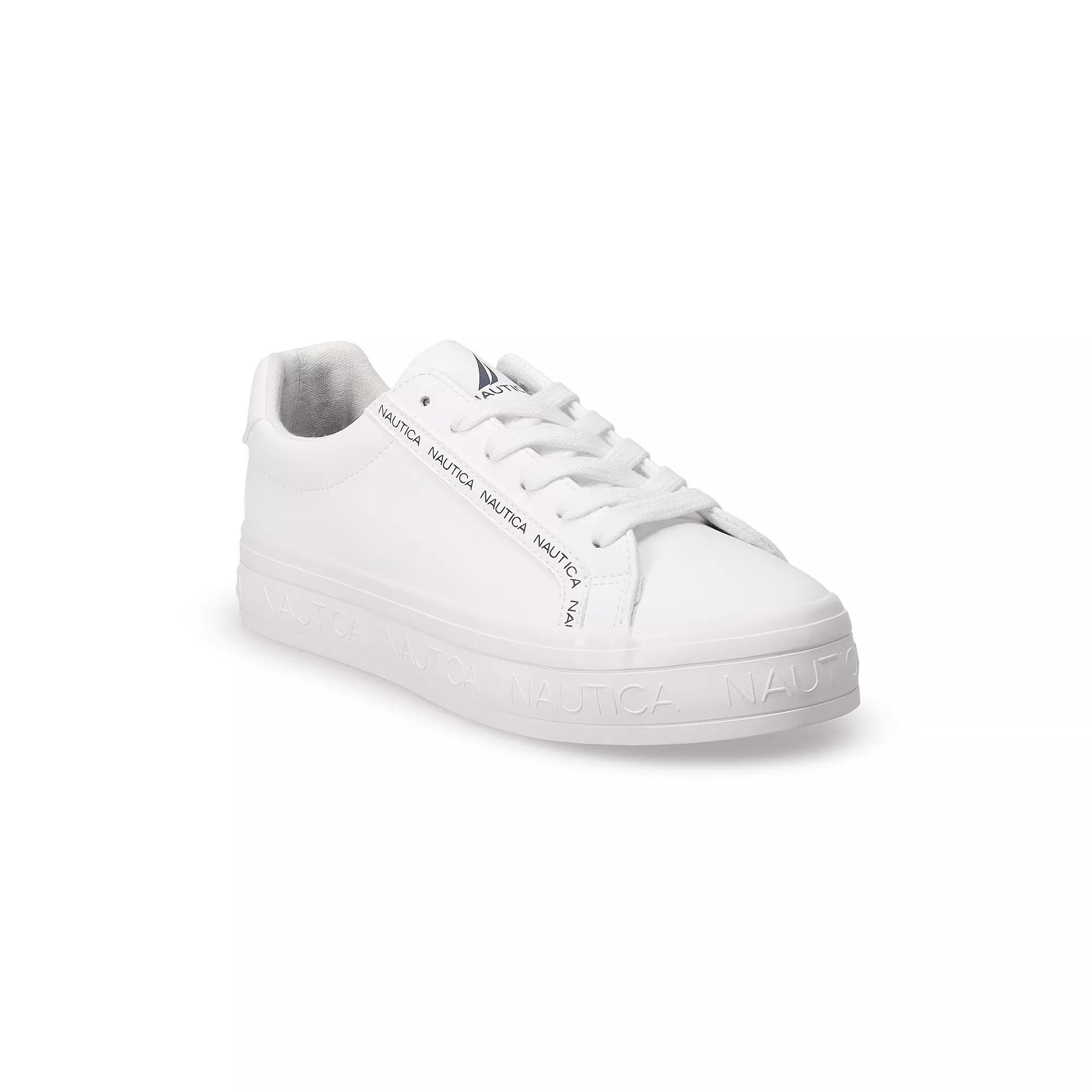 Nautica Casual Lace-Up Women's Shoes, Size: 6.5, White Product Image