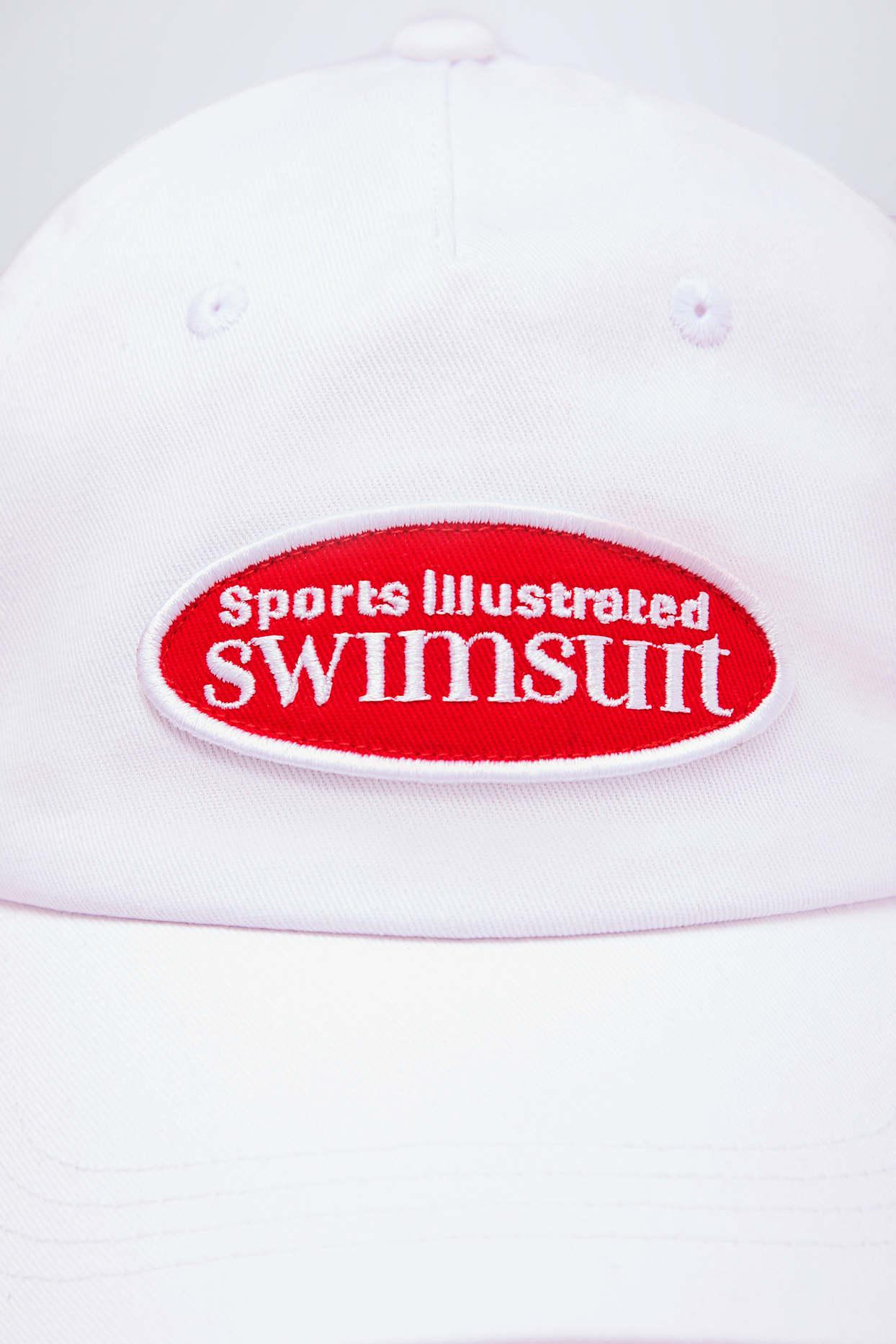 Logo Baseball Cap in White Product Image