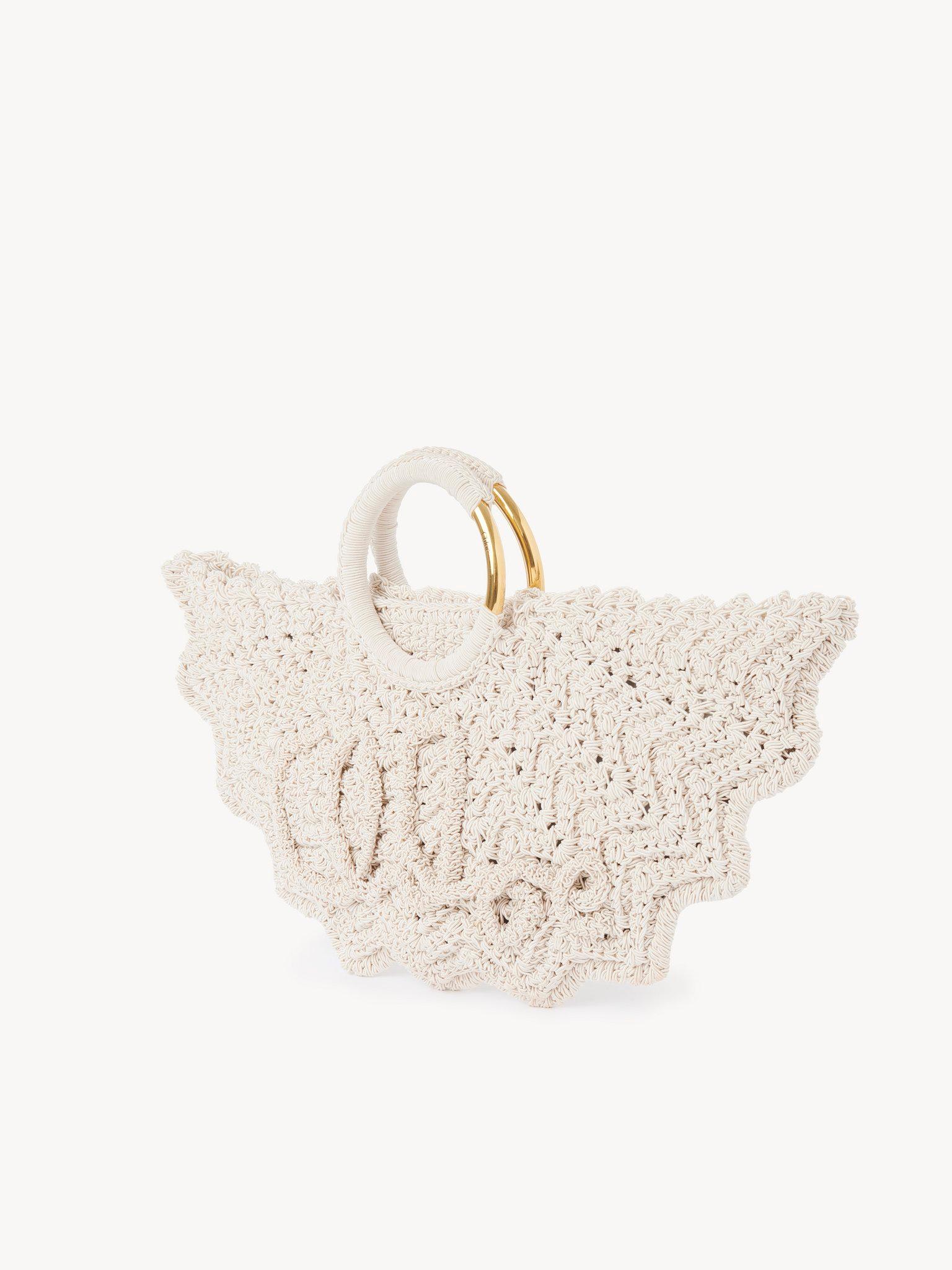 Small Bracelet Paravent tote bag in crochet Product Image