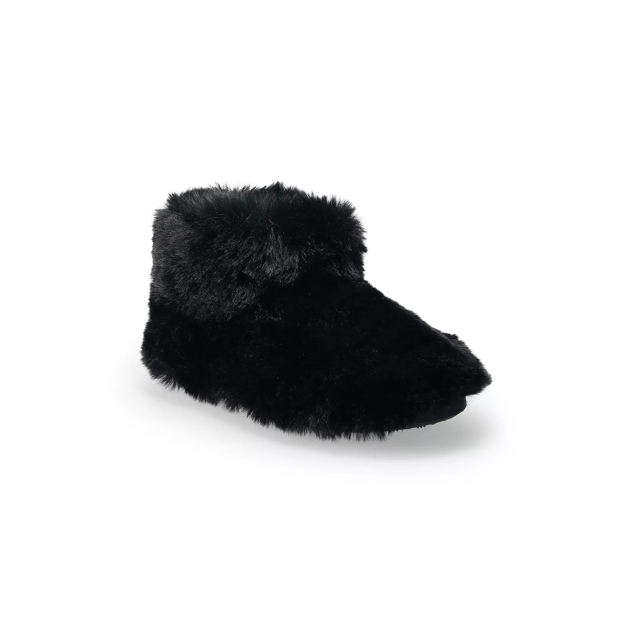 LC Lauren Conrad Piarry Women's Faux Fur Slip-On Boots,  Product Image
