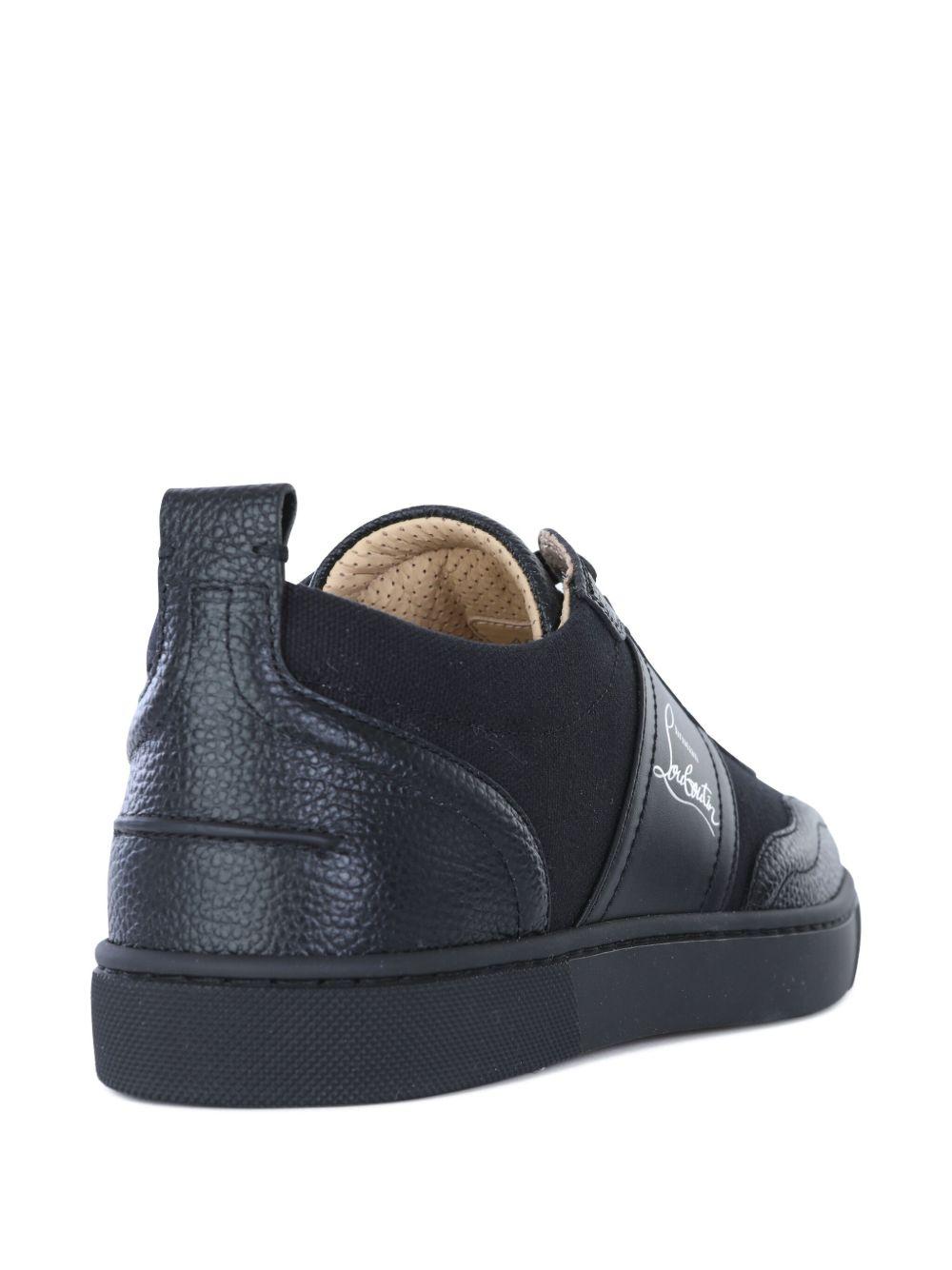 leather panelled sneakers Product Image