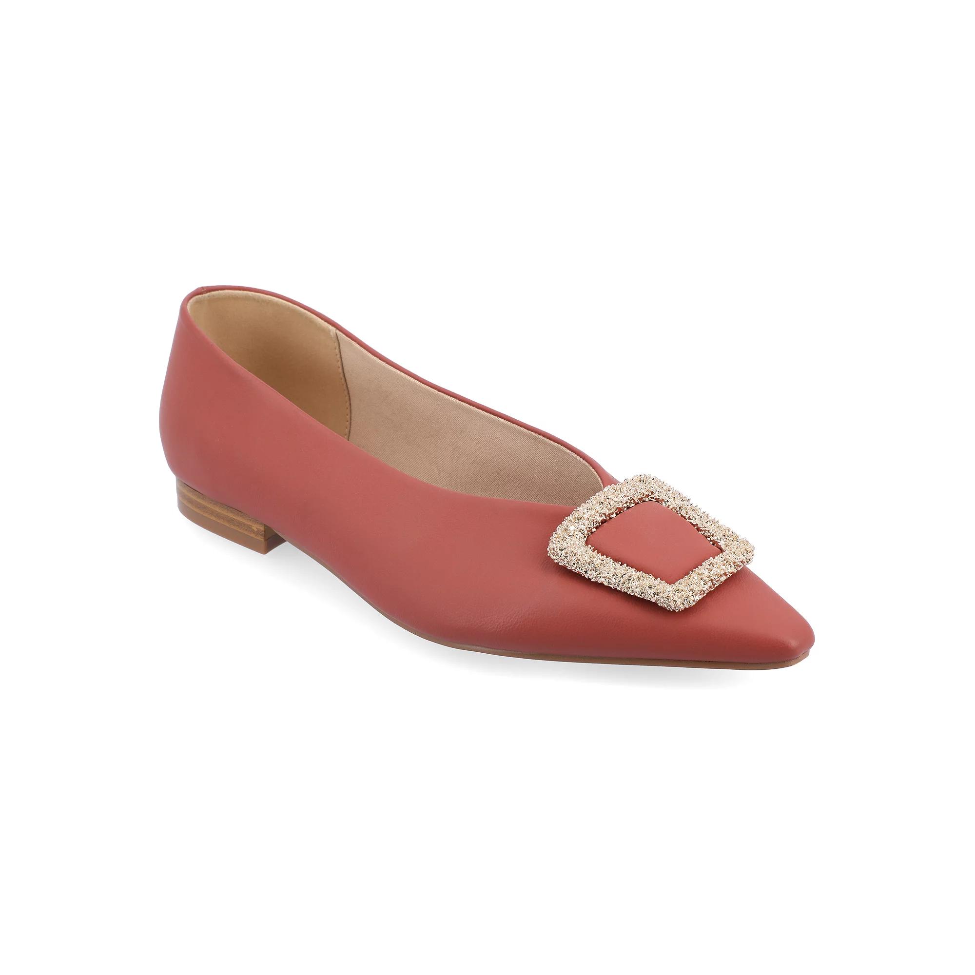 Journee Elowen Women's Tru Comfort Foam™ Flats, Size: 8.5, Clay Product Image