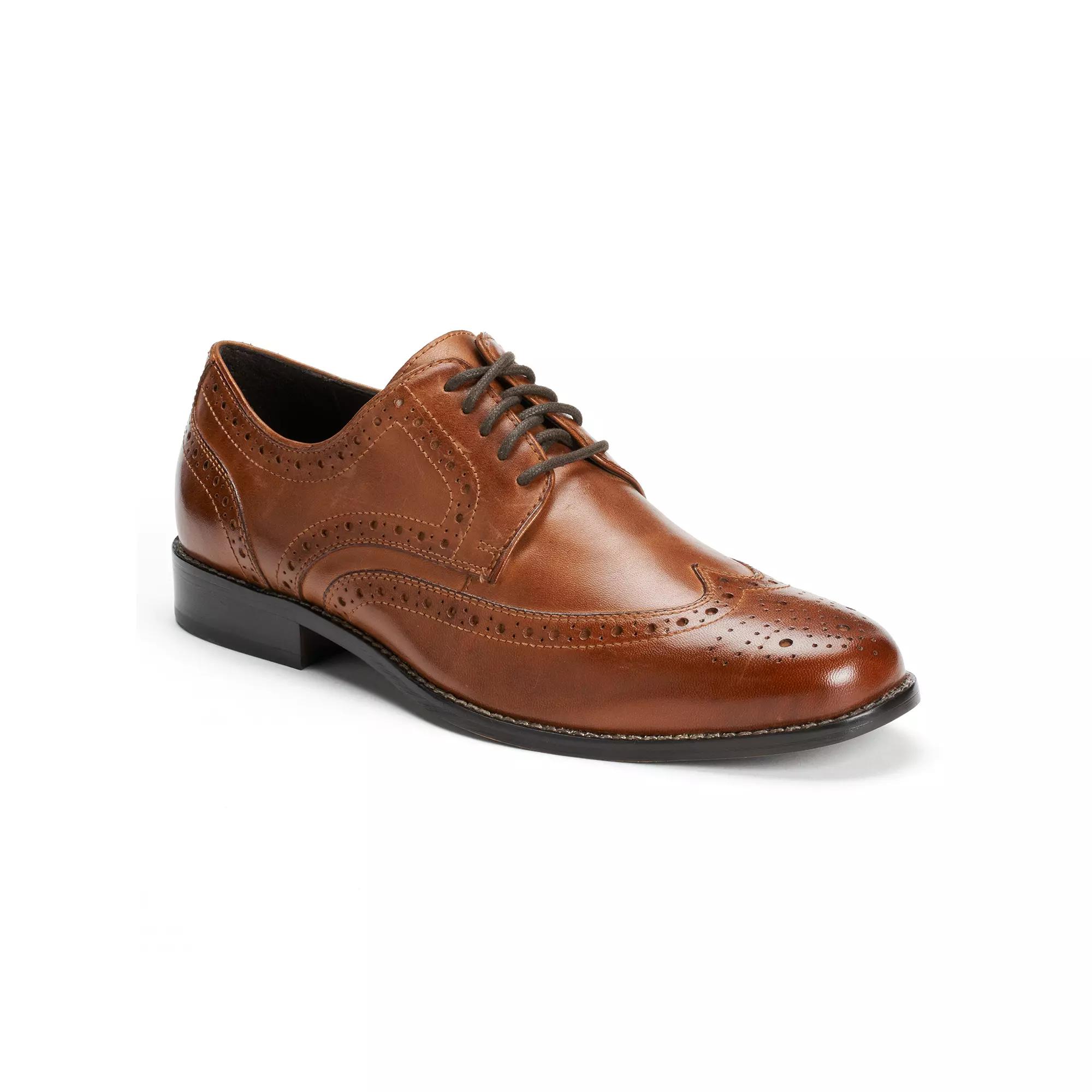 Nunn Bush Nelson Mens Wingtip Oxford Dress Shoes Red Product Image