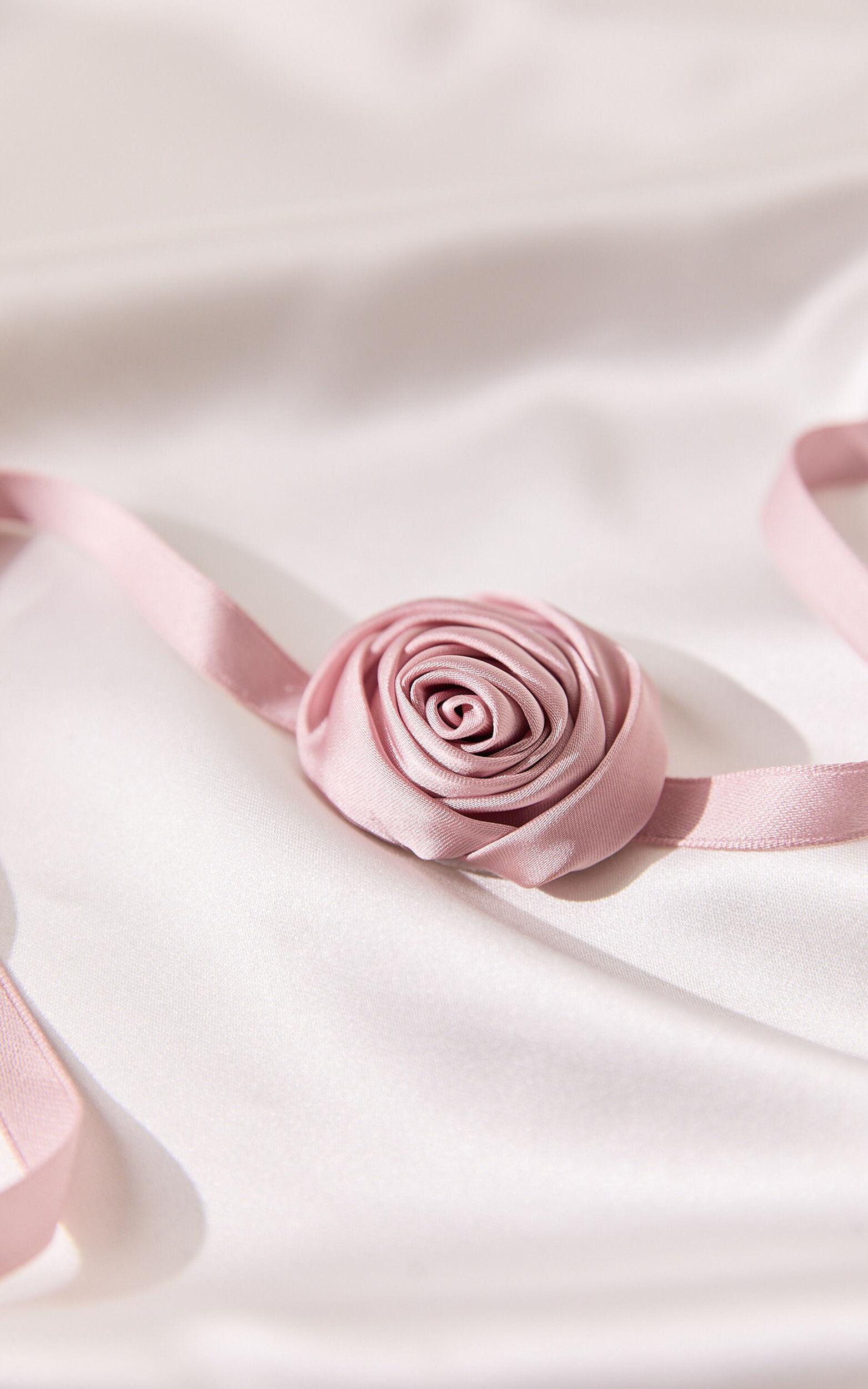 Nessa Floral Choker Necklace in Pink Product Image