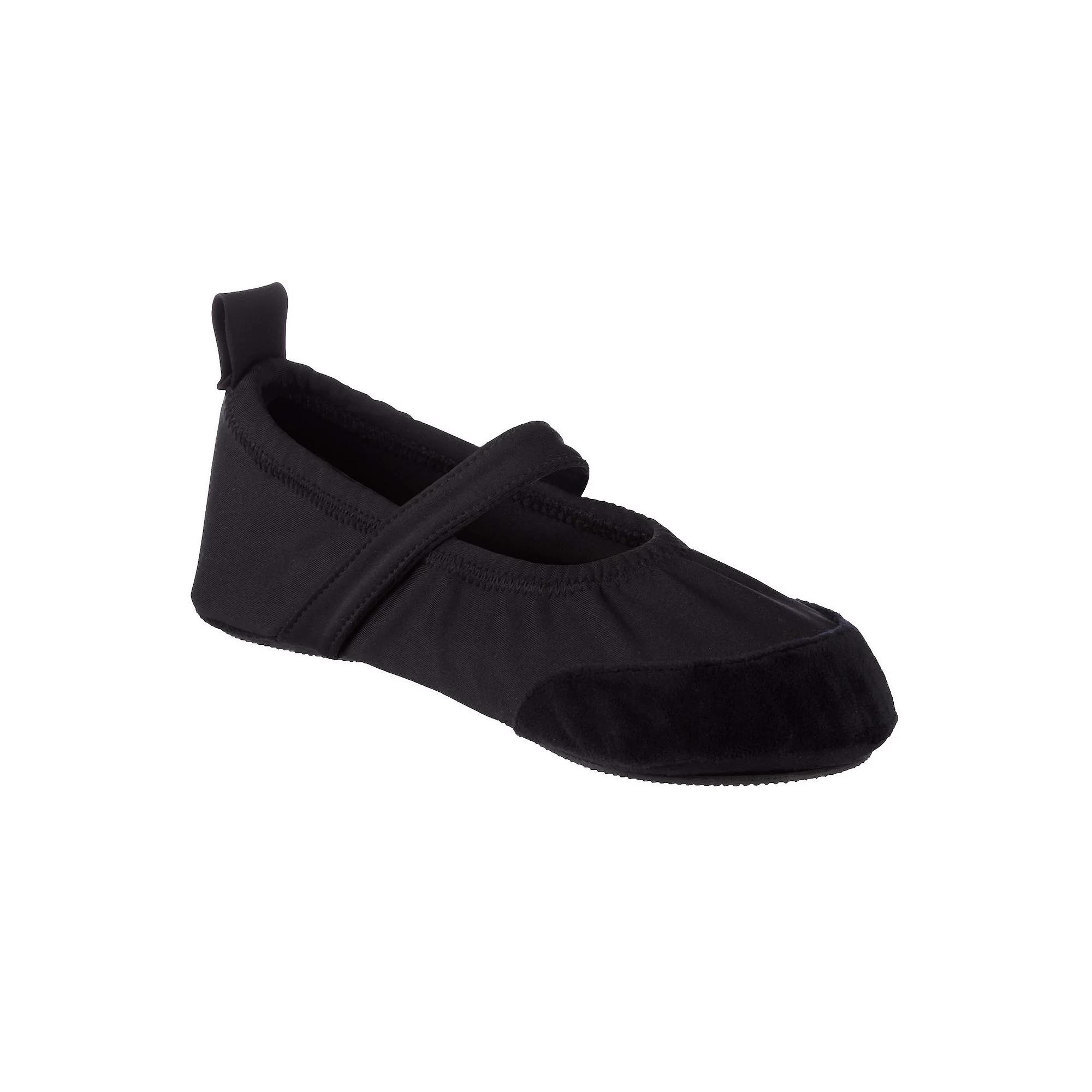 isotoner Sloane Women's Memory Foam Mary Jane Slippers, Size: Small, Black Product Image