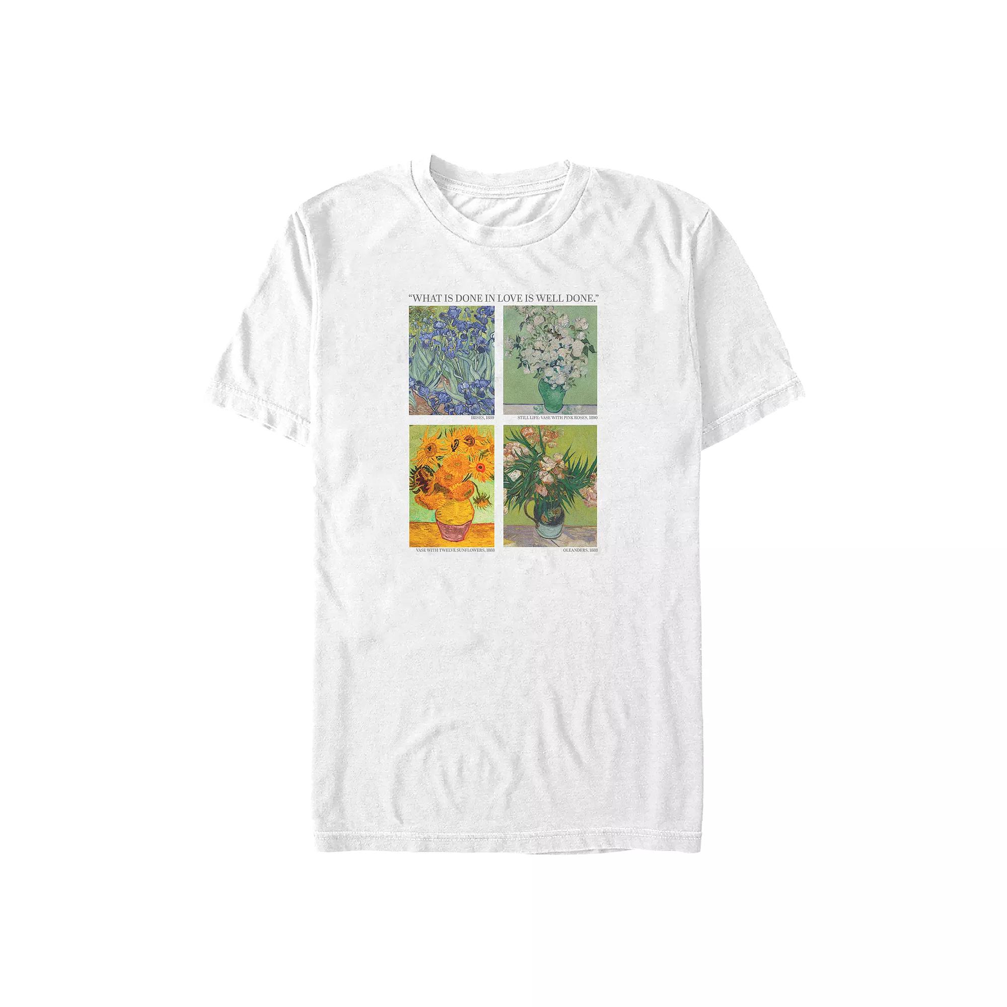 Big & Tall Van Gogh Flower Paintings Graphic Tee, Men's,  Product Image