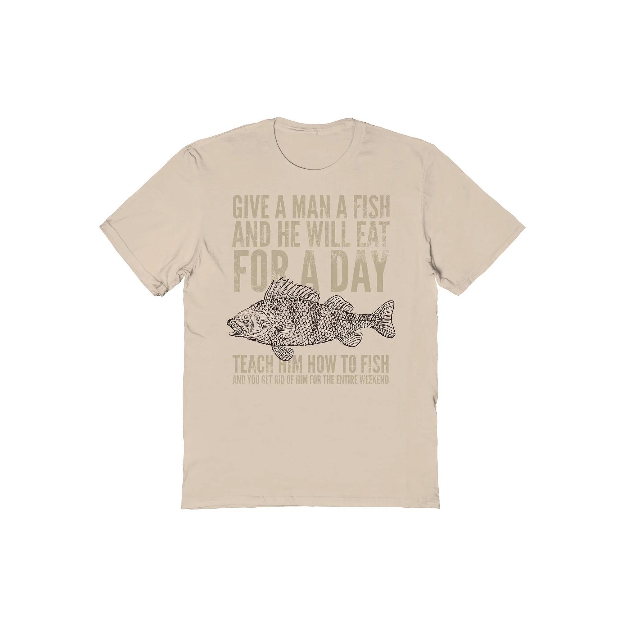 Men's Duke & Sons Give A Man A Fish Graphic Tee, Adult Unisex,  Product Image