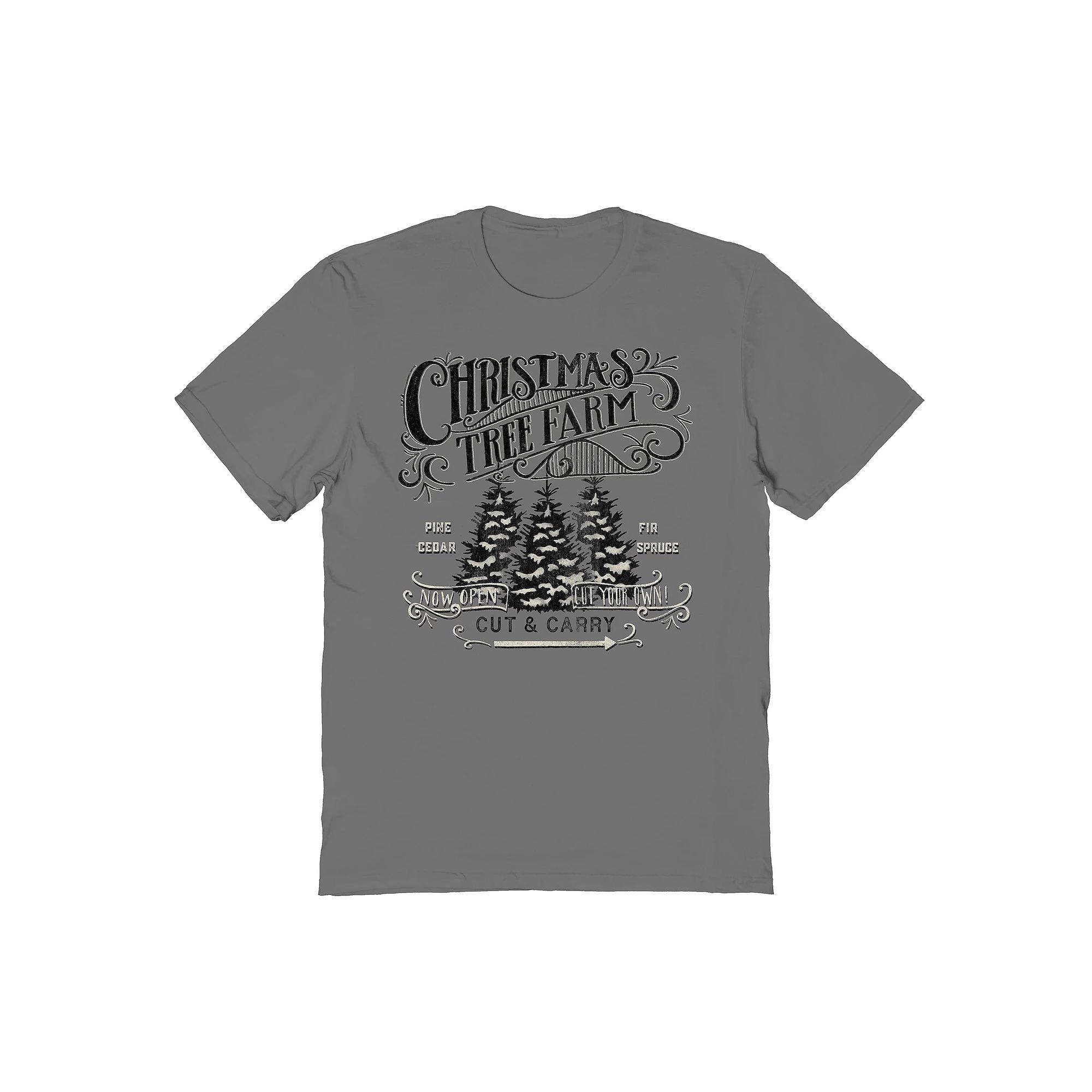 Men's Christmas Tree Farm Graphic Tee, Adult Unisex,  Product Image