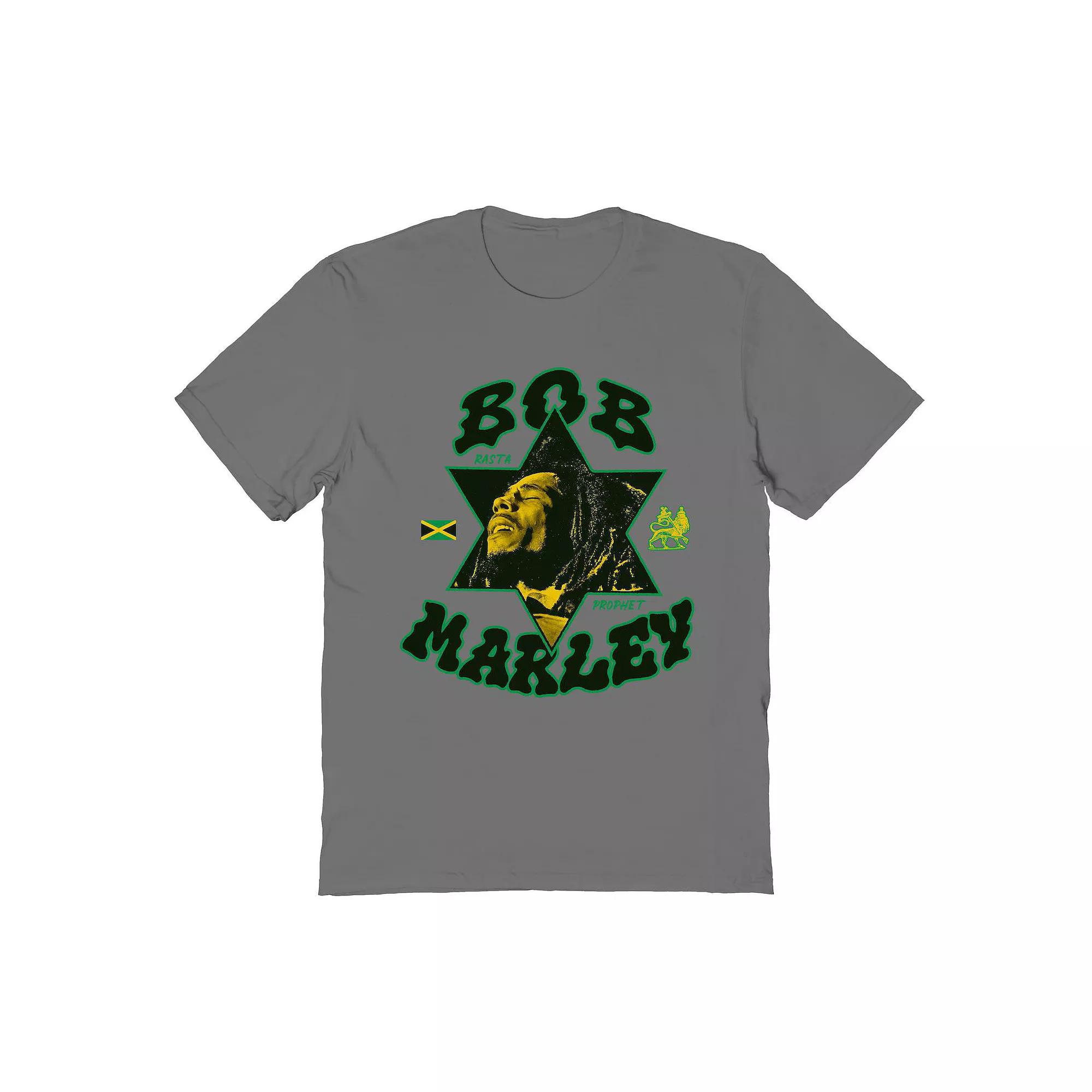 Men's Bob Marley Rasta Prophet Star Graphic Tee, Adult Unisex,  Product Image