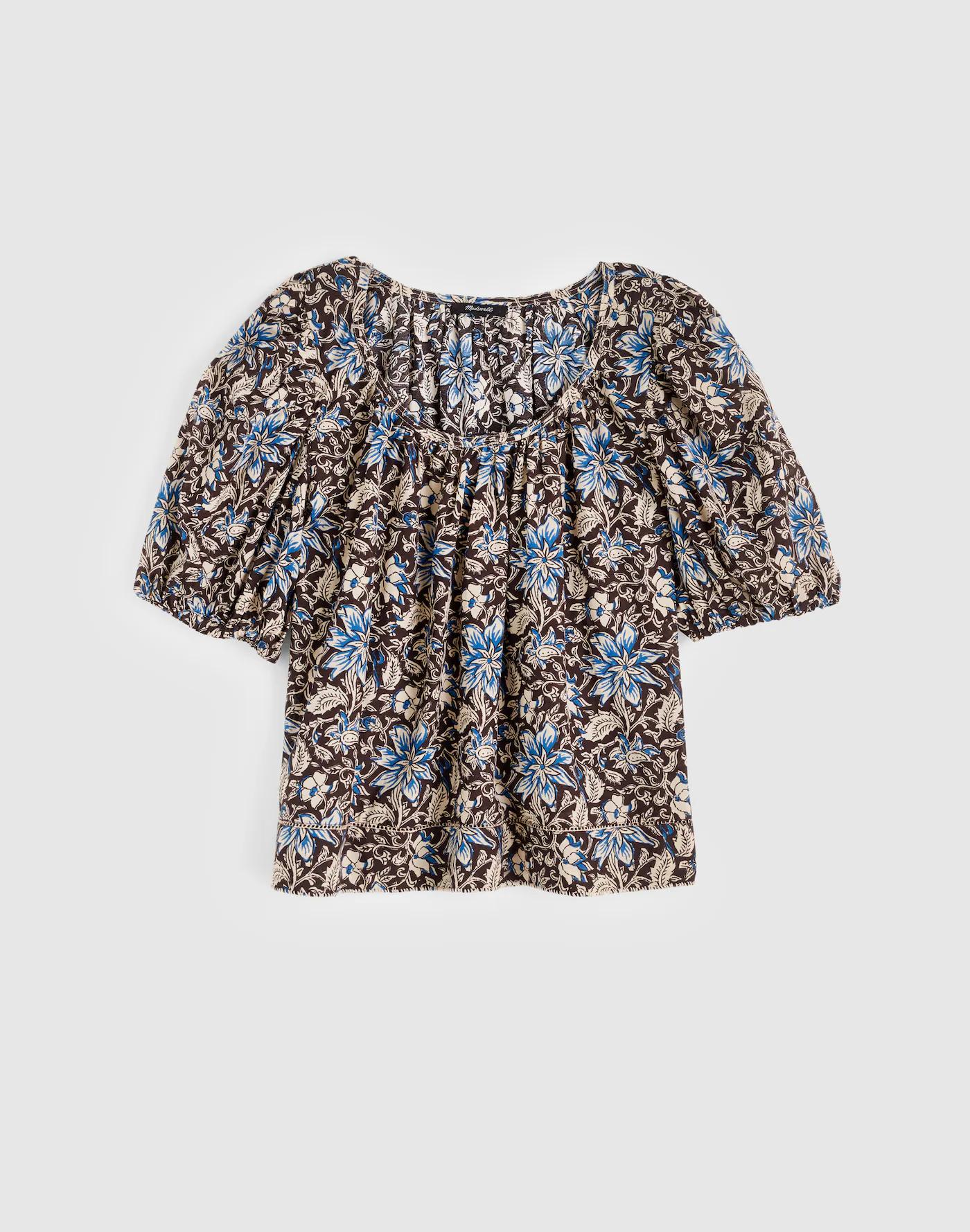 Puff-Sleeve Scoopneck Top Product Image