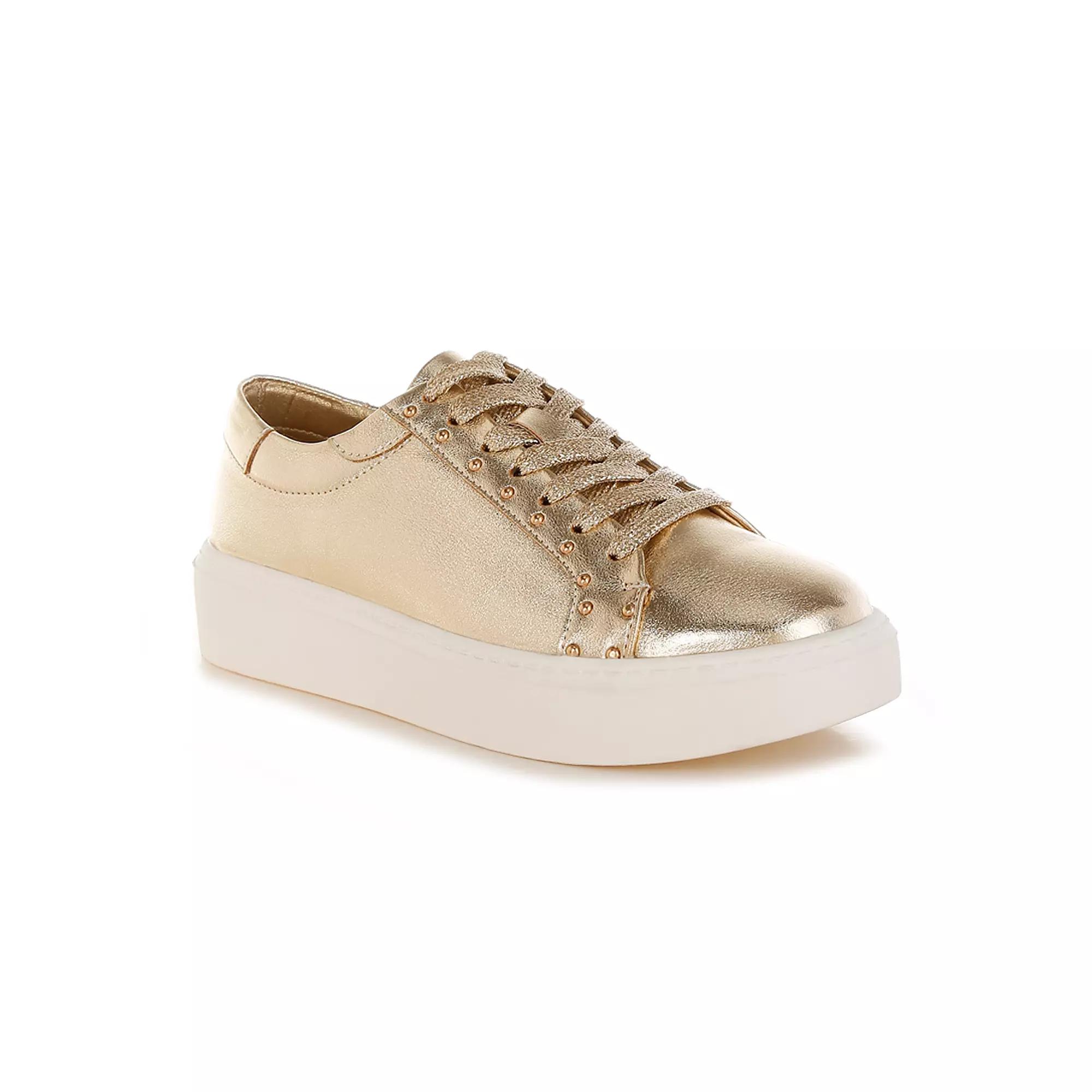 Rag & Co Cincinnati Women's Sneakers, Size: 5, Gold Product Image