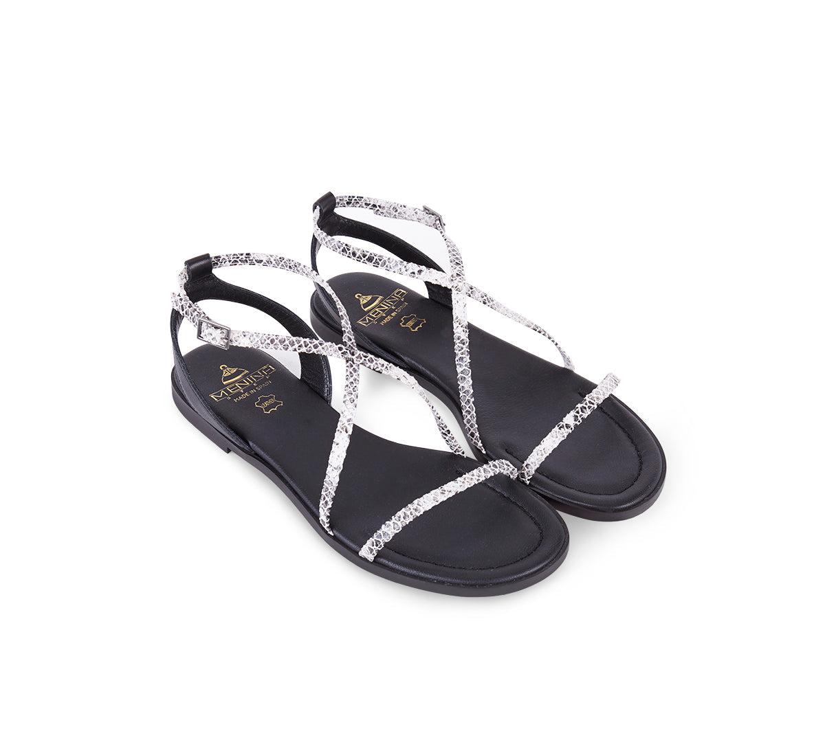 Cadaqués Black & White Sandal Product Image