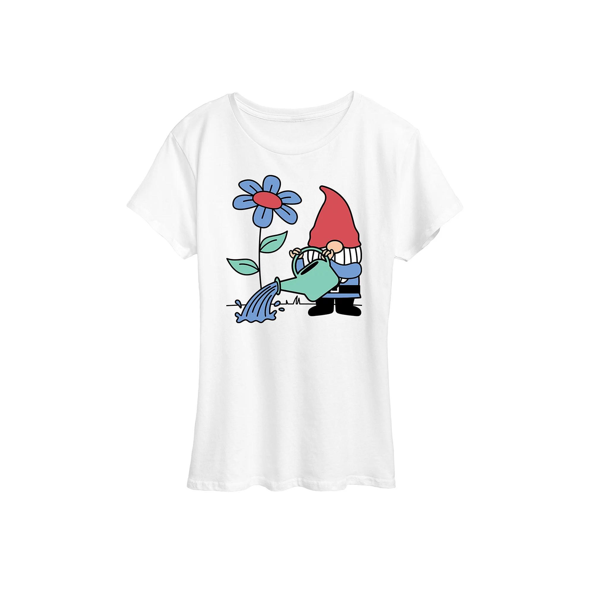 Women's Gardening Gnome Graphic Tee,  Product Image