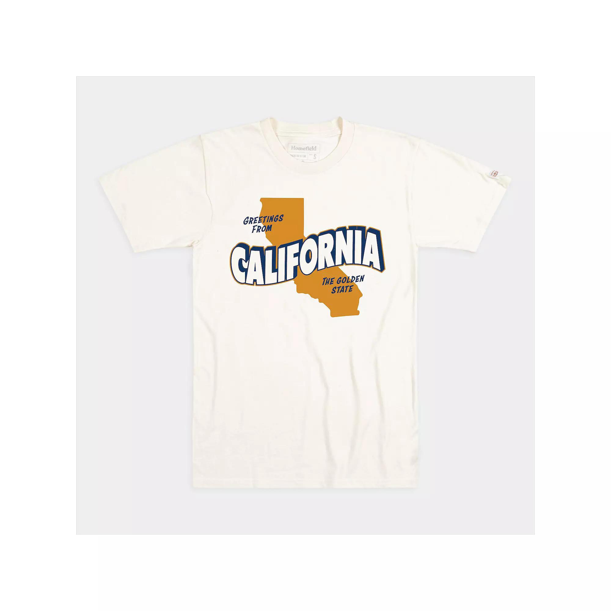 Men's Homefield California "The Golden State" Tourist Shirt, Size: Large, Ivory Product Image