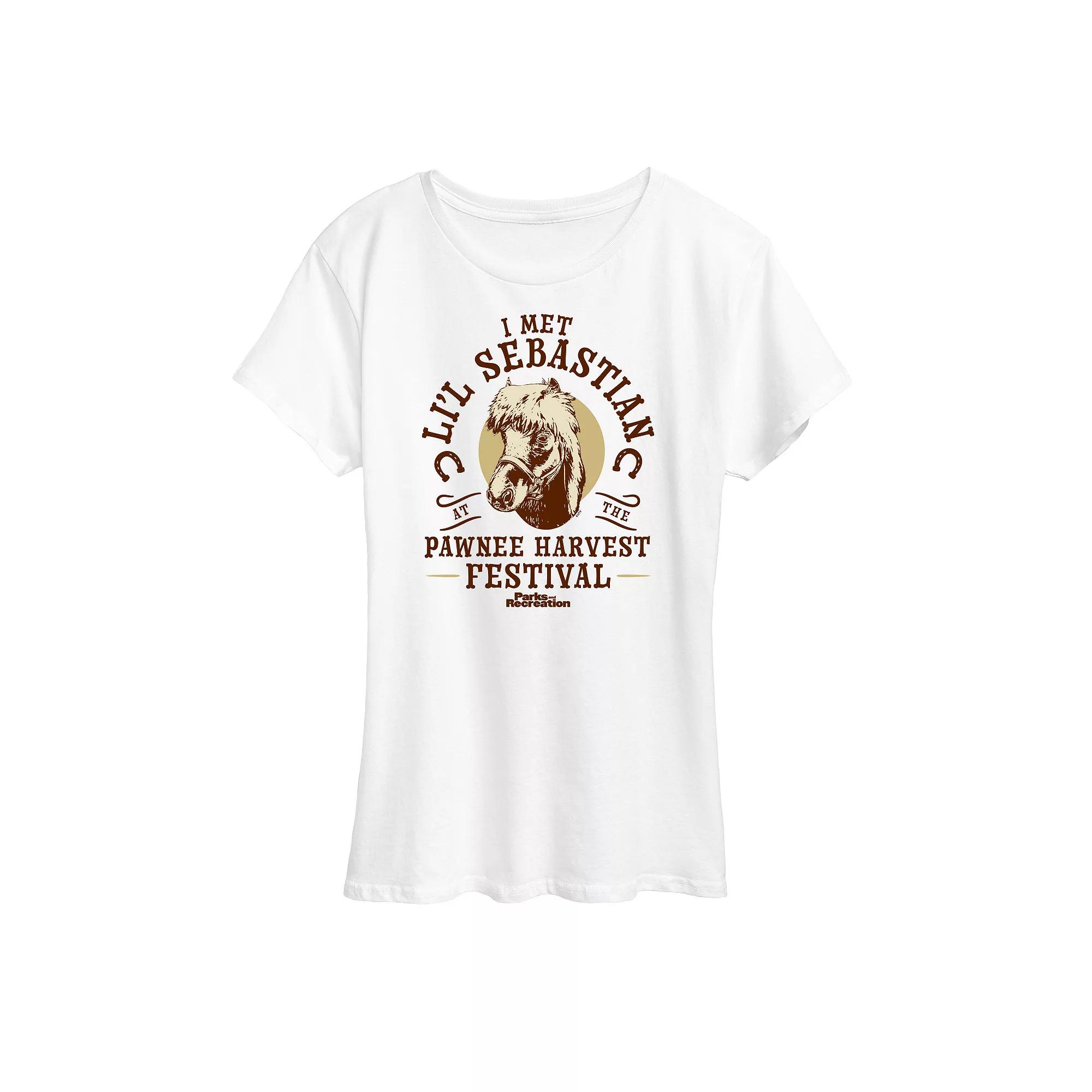 Women's Parks & Rec Lil Sebastian Graphic Tee, Girl's,  Product Image