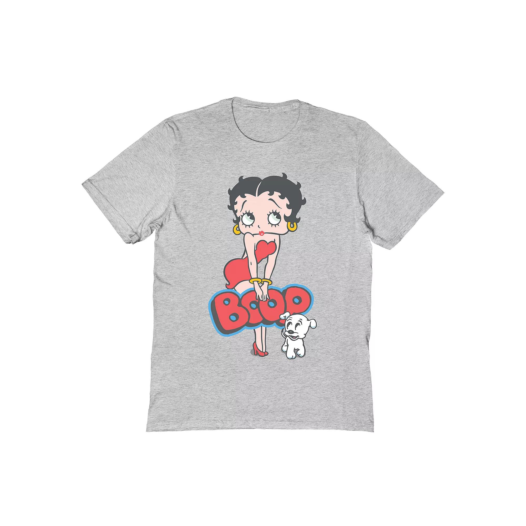 Men's Betty Boop T-Shirt, Size: Large, Sport Grey Product Image
